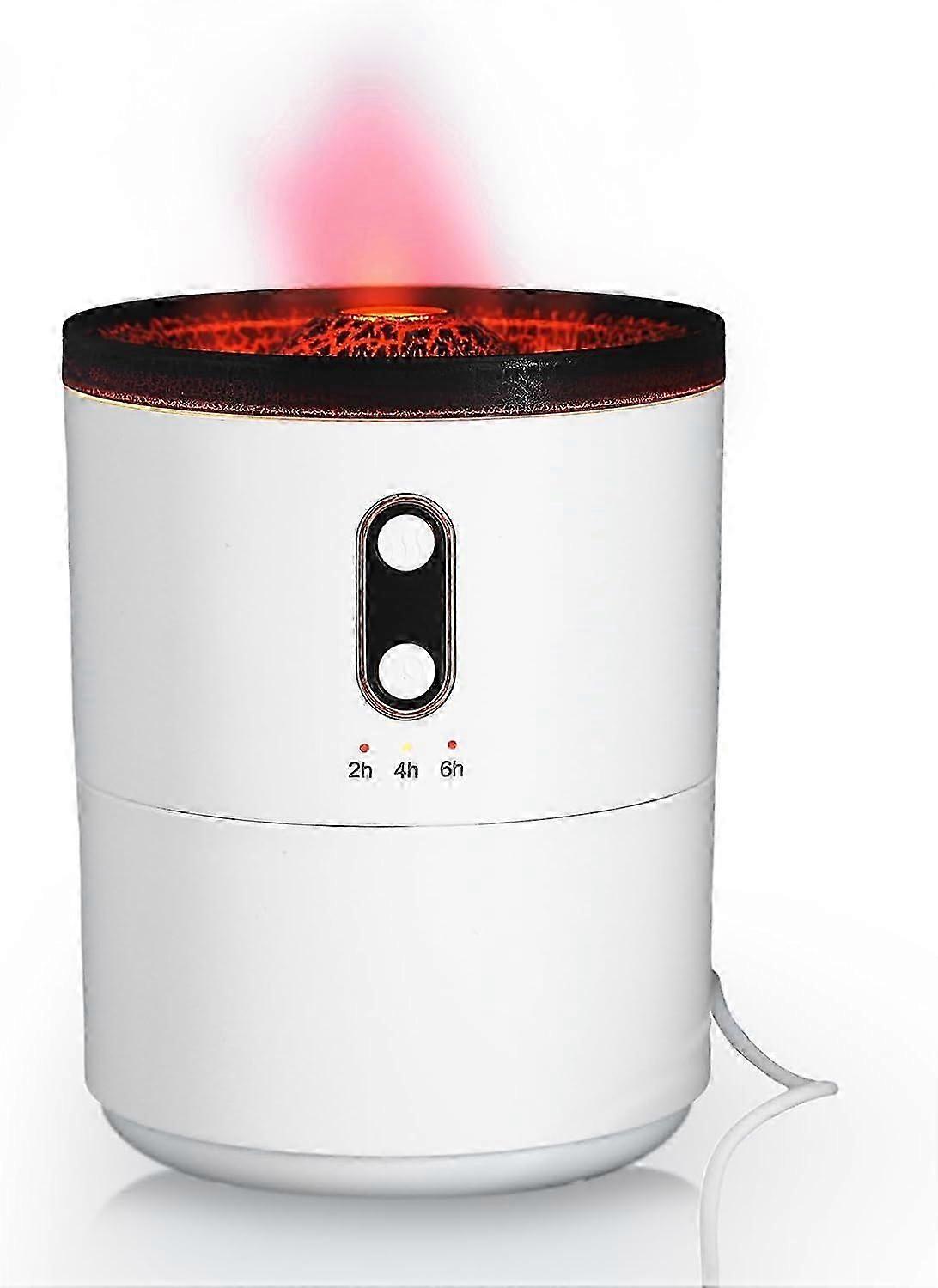 Volcano Humidifier with Jellyfish Mist, 450ML Jellyfish Mist Diffuser, Flame Diffuser, Aromatherapy Diffuser for Spa Home Office Yoga Christmas gift