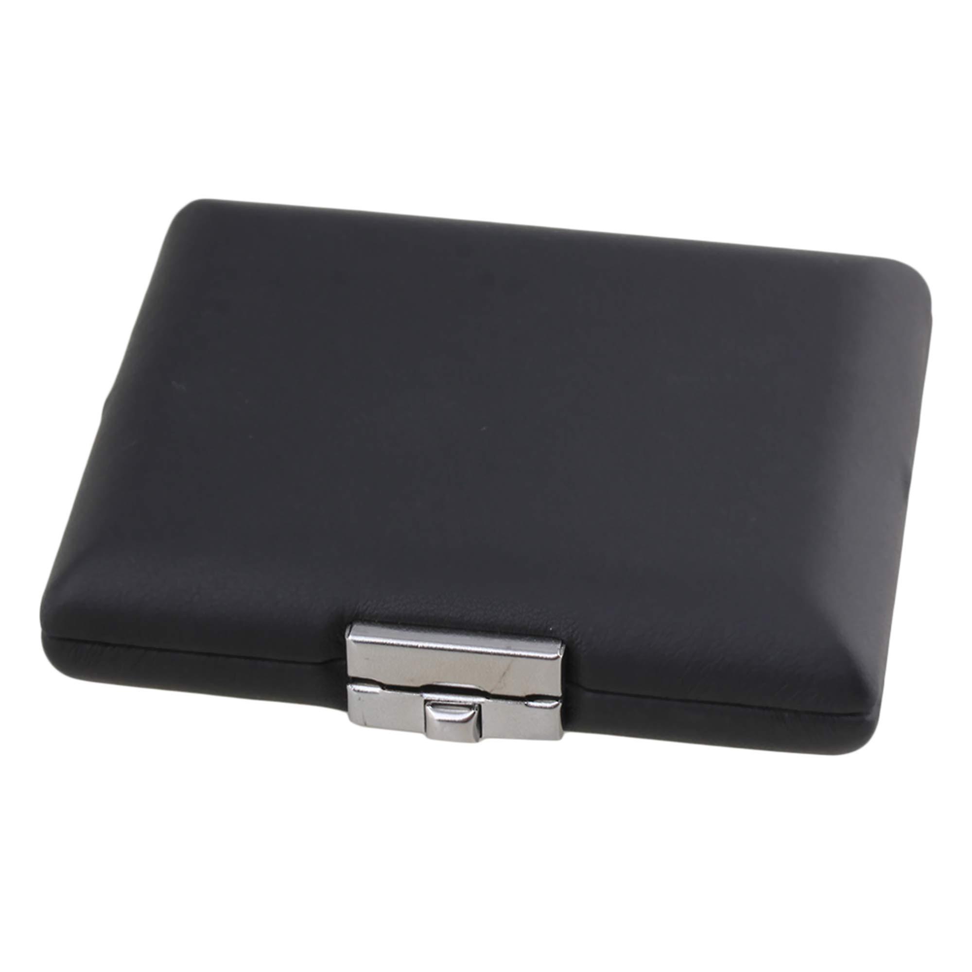 PU Leather Bassoon Reed Box for 3 Reeds, Moisture-Proof Storage, Black Color, Durable Design