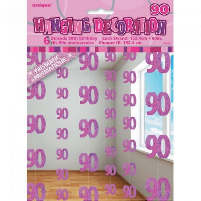 Unique Party rose 90e anniversaire pendaison String décorations