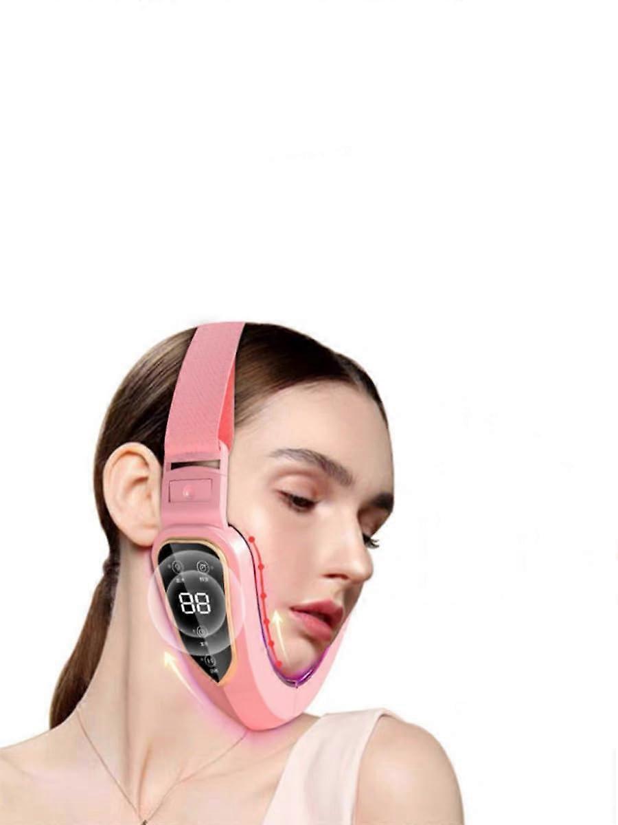 Face Slimming Artifact V-Face Lift Bandage for Face Tightening and Shaping, Masseter Muscle Relaxation, Remote Control Beauty Device