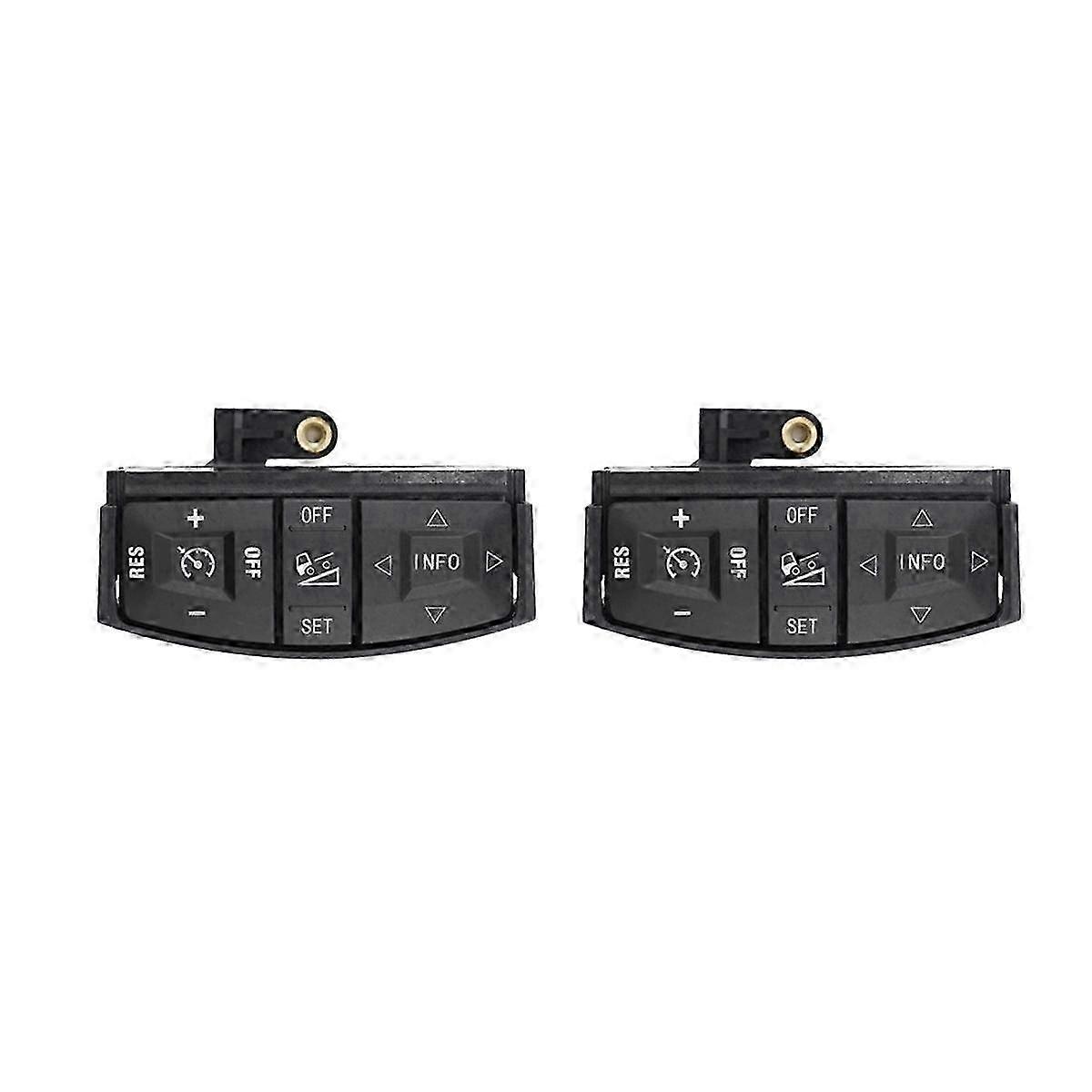 2Pcs Steering Wheel Push Button & Power Window Switch 1486287 Universal Car Control Switch