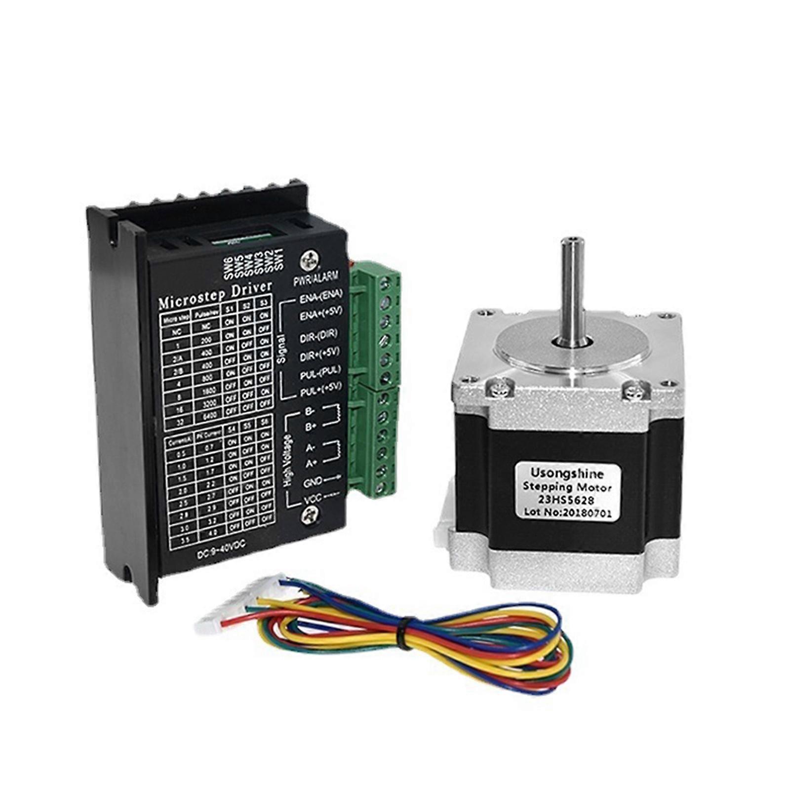 Nema23 TB6600 23HS5628 Stepper Motor Kit 4A with TB6600 Driver NEMA17 for CNC Engraving Machine 3D Printer Part