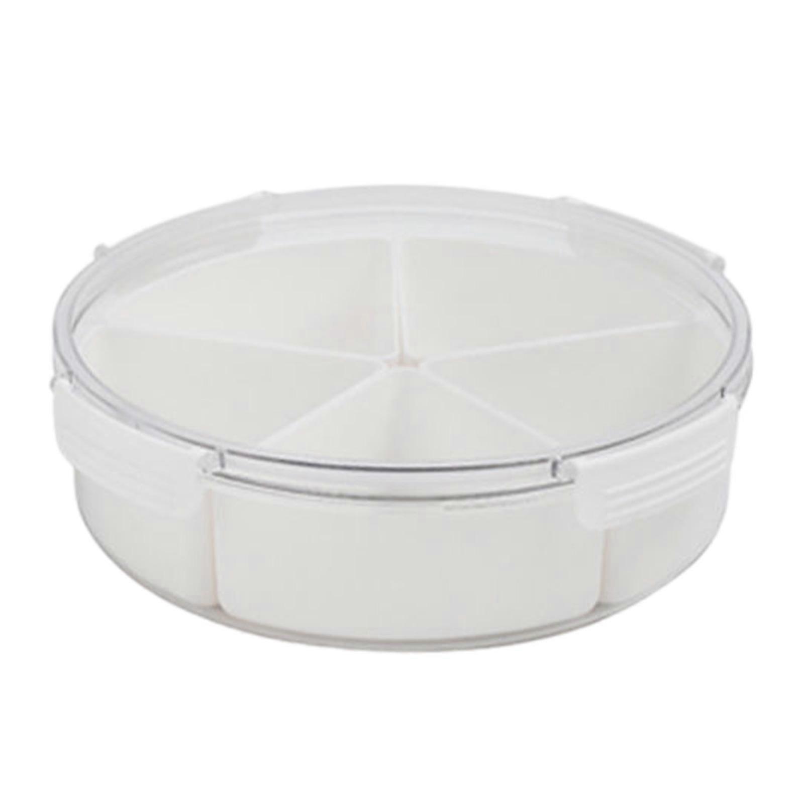 Serving Tray Dried Fruit Plate Multipurpose with Lid Cookies Jar Nuts Container