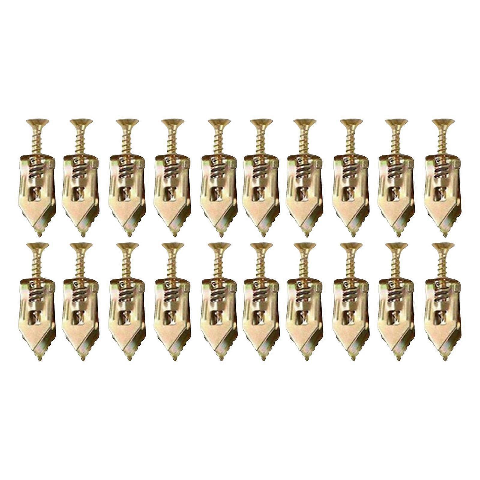 40Pcs Self Drilling Anchors Screws Easy Application for Fixing Curtains