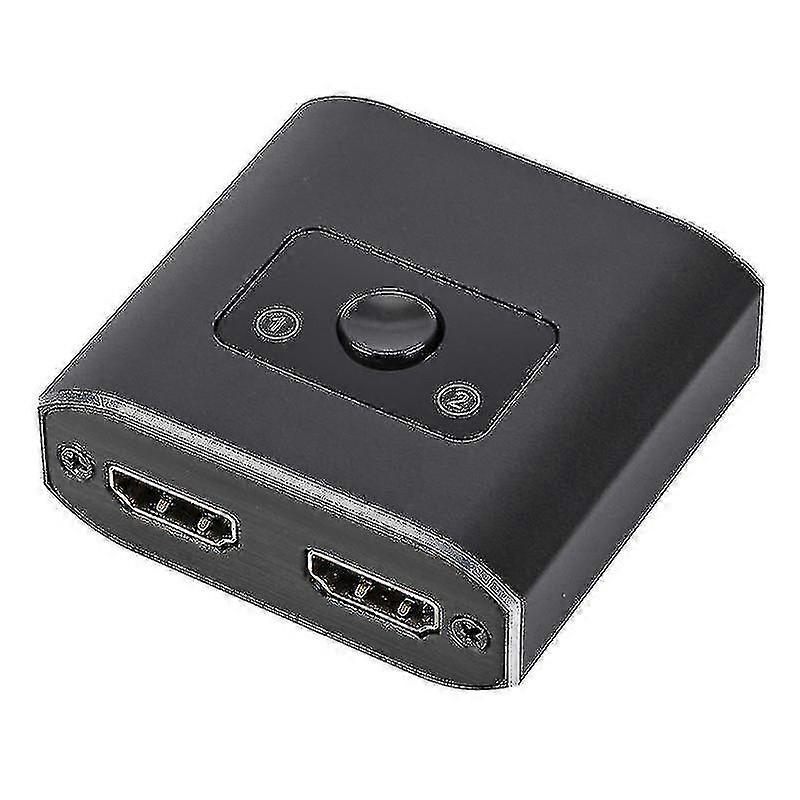 4K Ultra HDMI Splitter 2 In 1 Out HDMI Switcher Easy Plug And Play Compatible with Various Gaming Consoles
