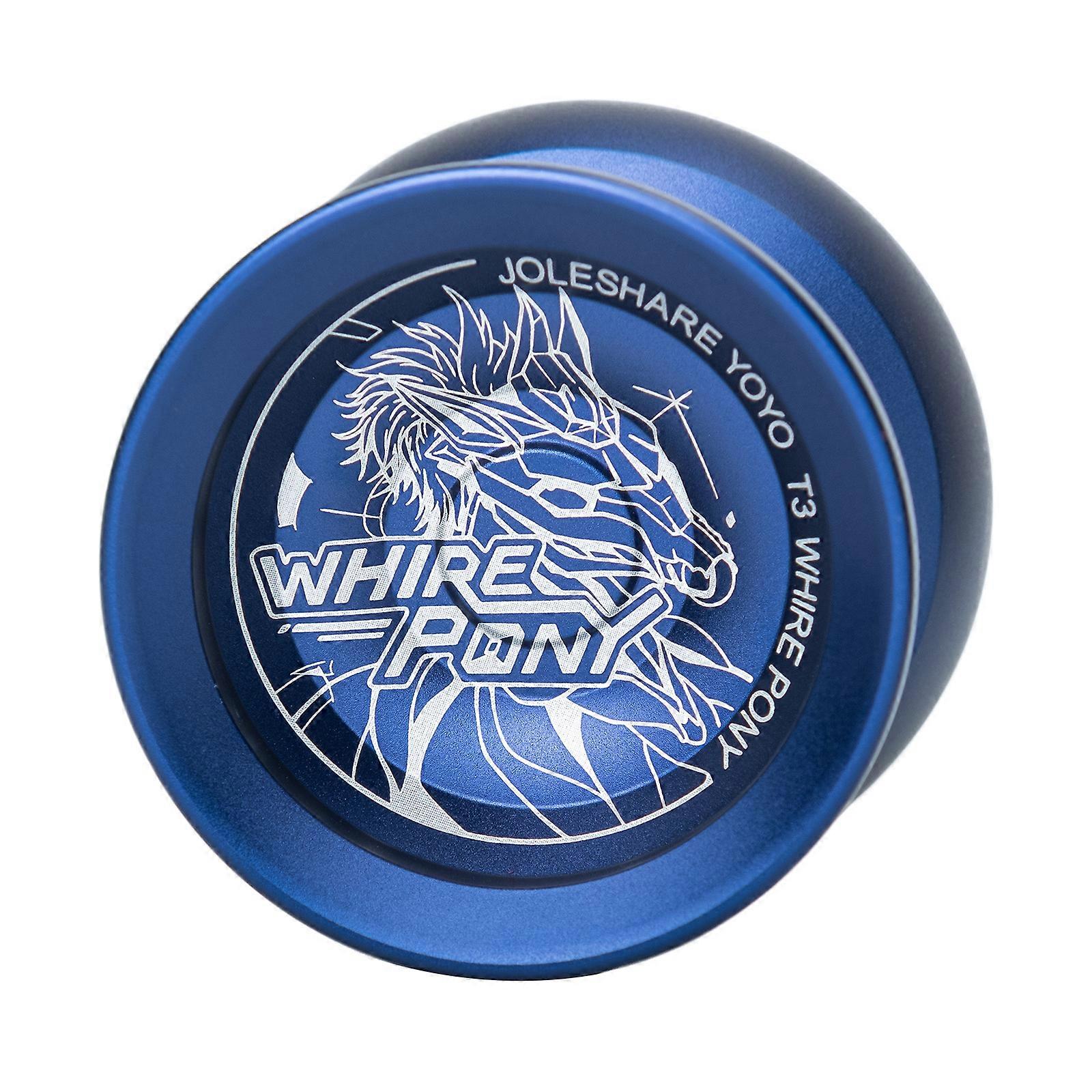 Advanced Professional YOYO Ball Smooth Spin Precision Design Durable Metal Alloy Construction Midnight Blue Perfect Balance for Tricks & Trainin