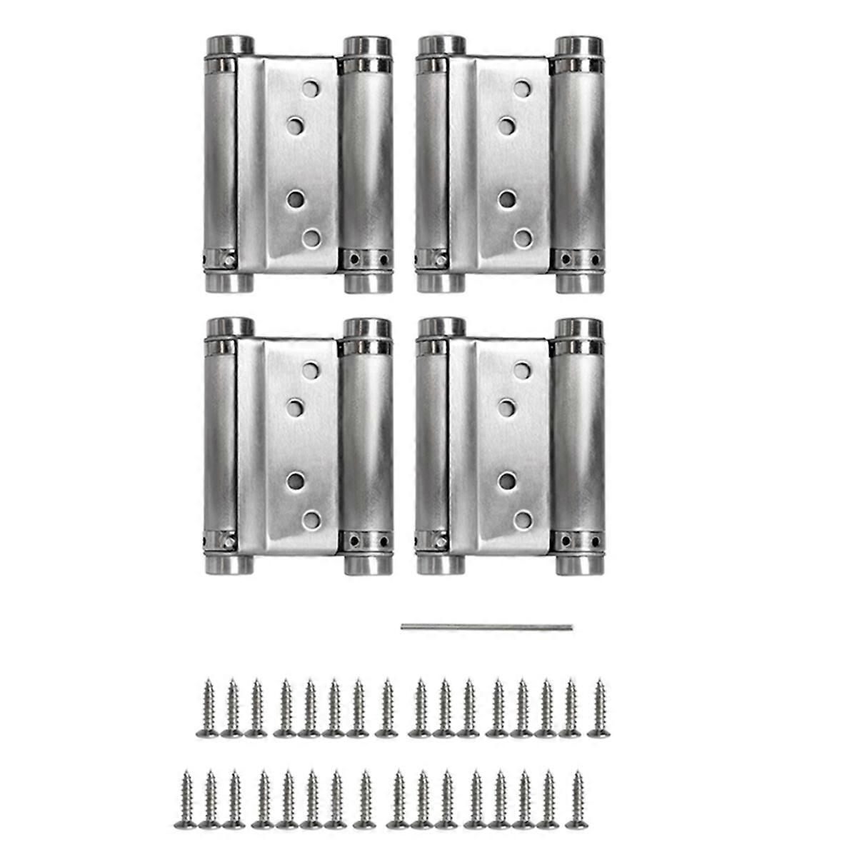3inch Double Action Spring Hinges, Self Closing Door Hinges for Saloon Cafe Pub Swinging Doors, Inc