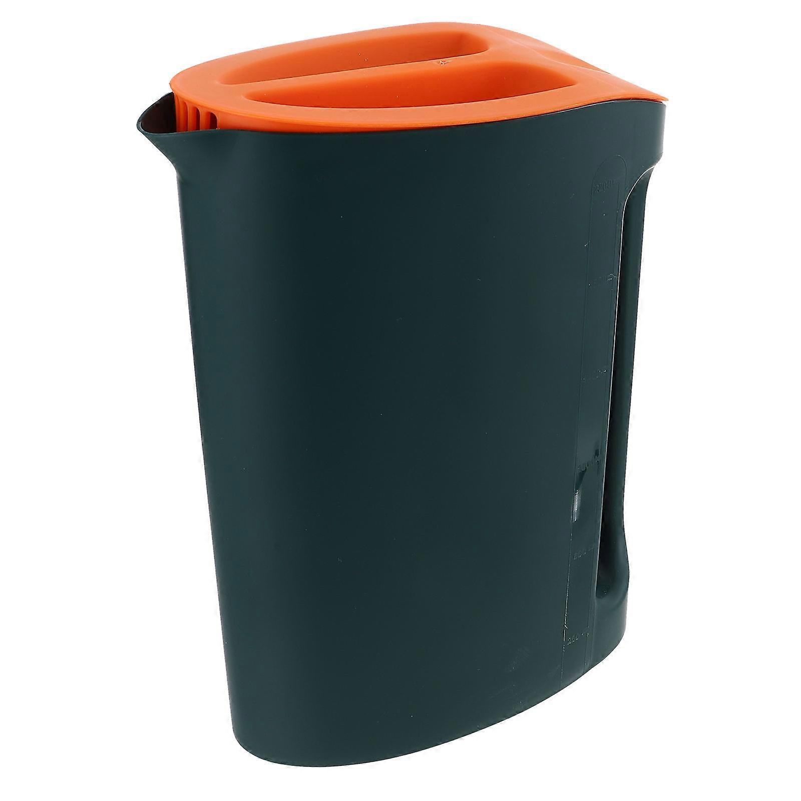 Large Capacity Water Pitcher with Lid   Stylish Beverage Holder for Home, Office & Parties   Easy to Clean & Portable