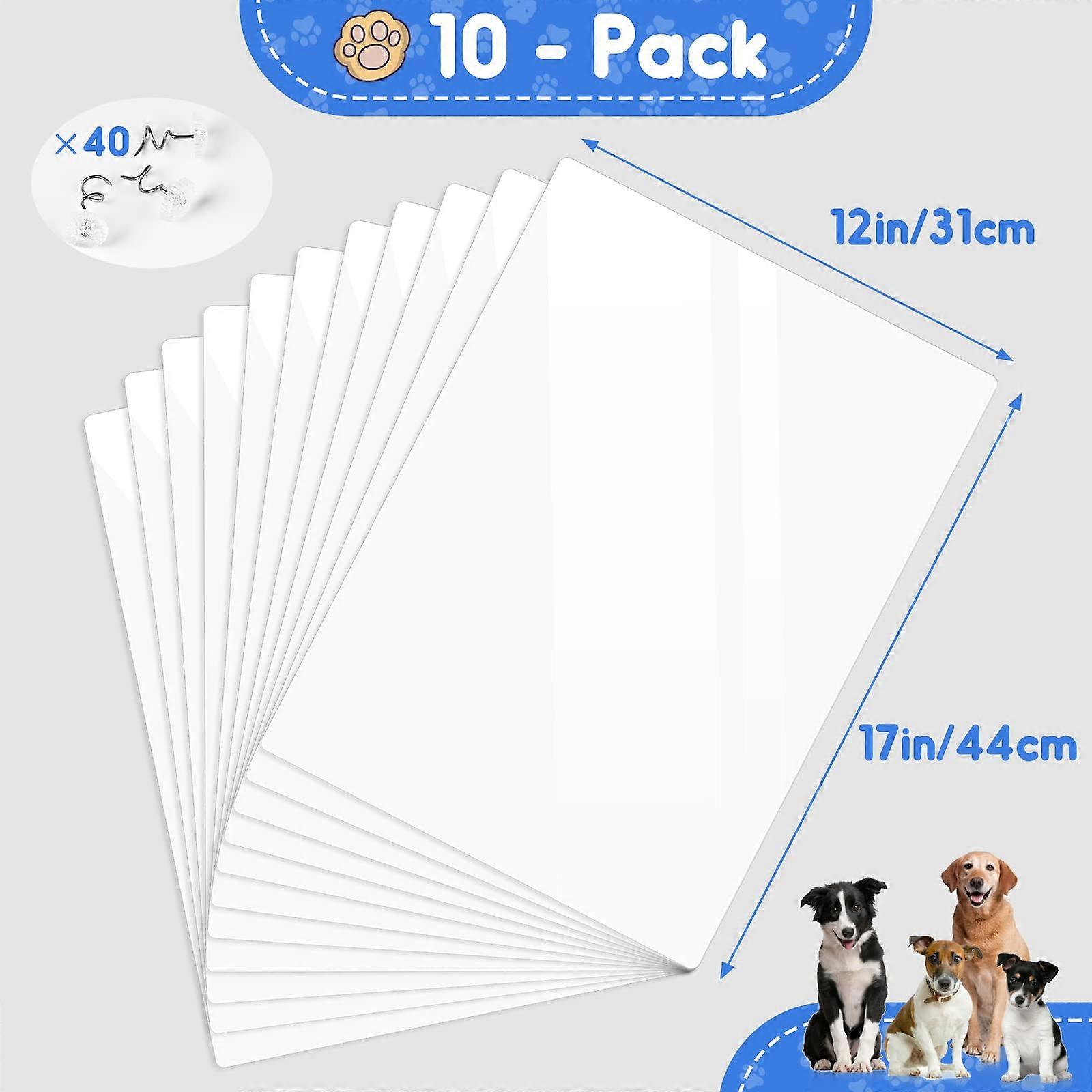 Furniture transparent cat scratch protection Pack of 10 scratch protection adhesive films 44 cm x 31 cm anti-scratch