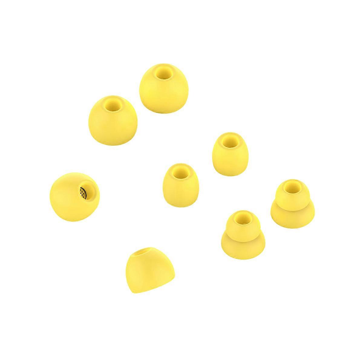 Silicone Ear Bud Replacement Tips Noise Isolation Round Earmuffs for Wireless Headset Adults 8Pcs