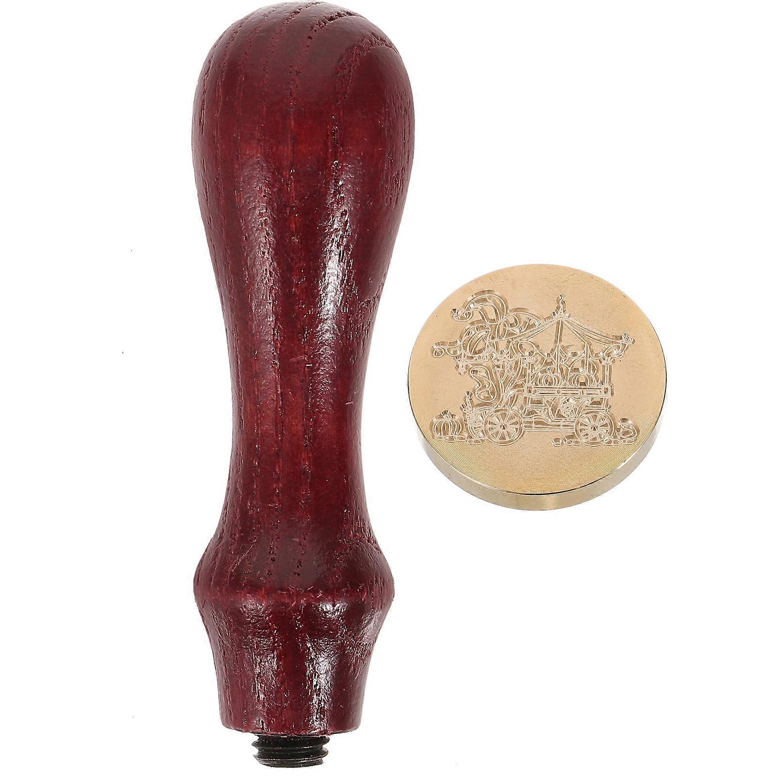 Wax Seal with Wooden Handle – Durable Non Stick Envelope & Invitation Sealing Accessory for Weddings, Parties, and Letter Decoration – Retro Design