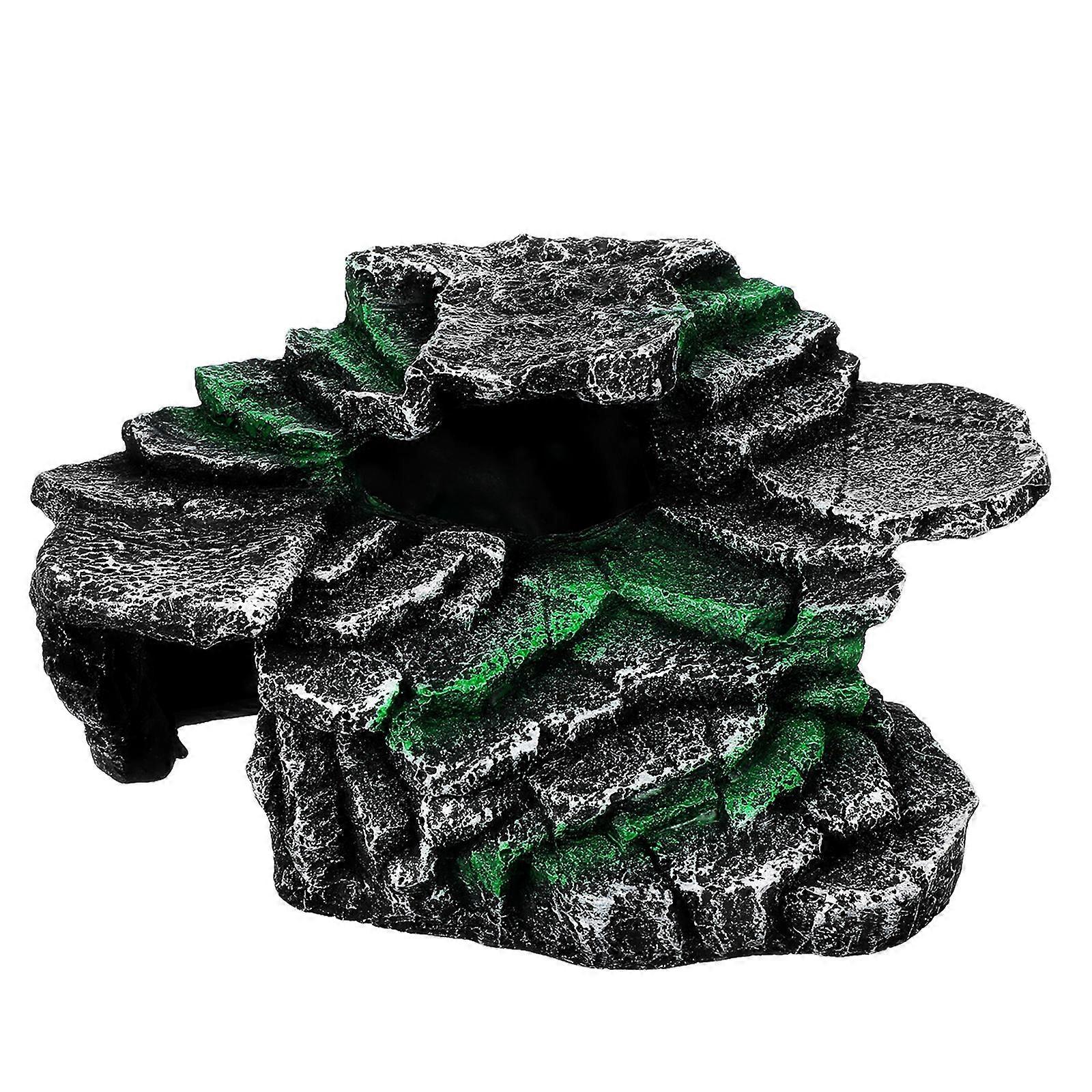 Turtle Basking Platform Versatile Rock for Aquatic Turtles, Easy Aquarium Decoration, Enhances Tank Landscape with Comfortable Resting Area