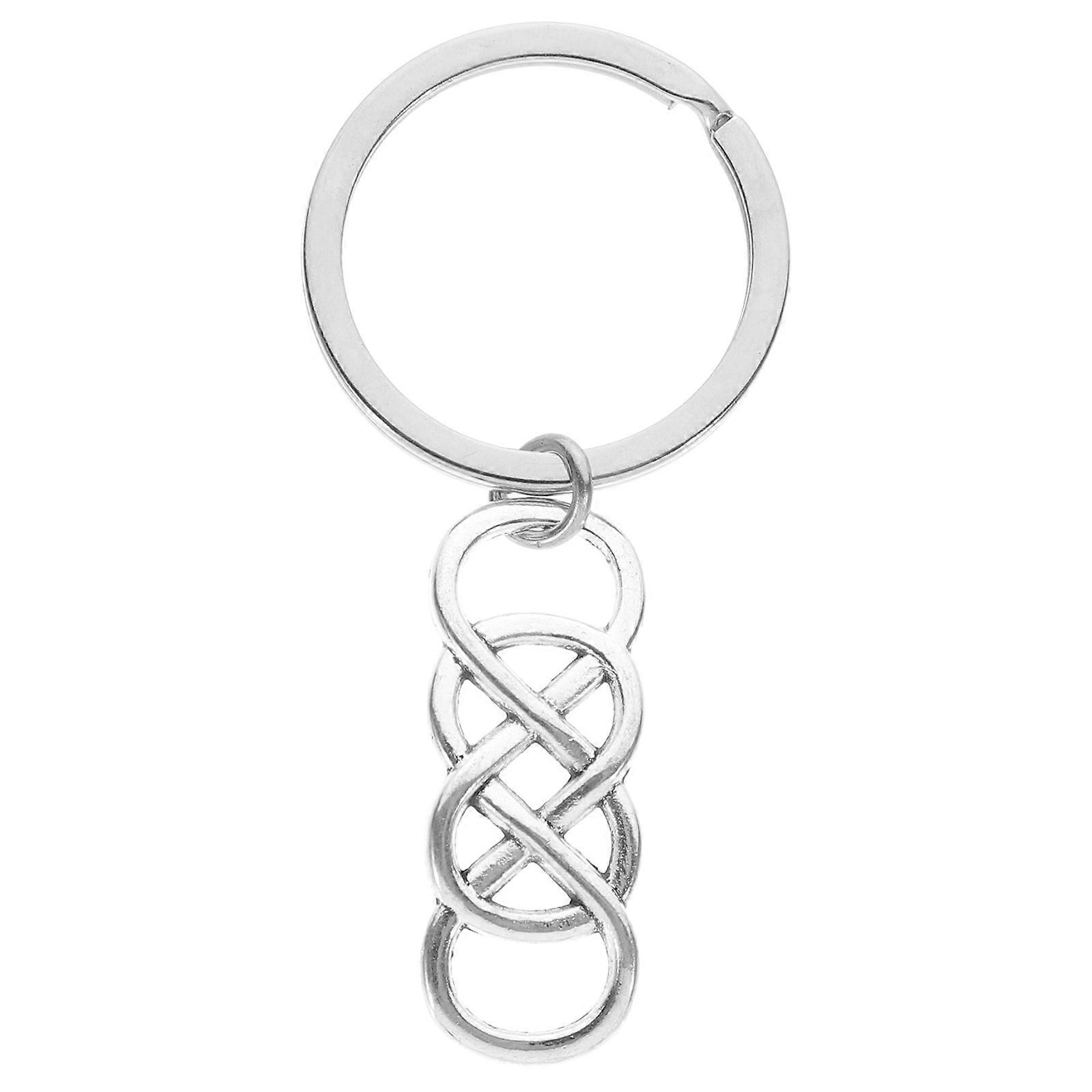 Infinity Symbol Keychain Decorative Item For Everyday Use Zinc Alloy 6.00X2.70X0.20CM present 1Pack