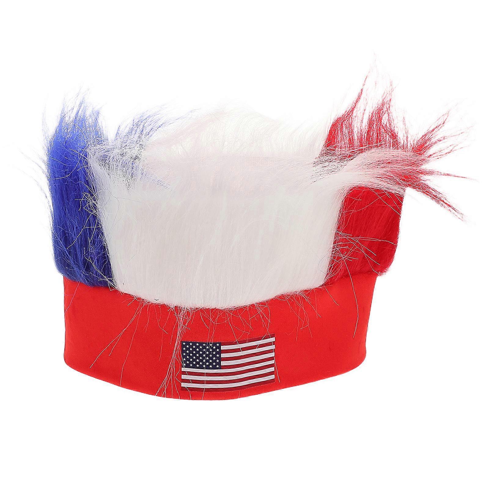 Crazy Wig Hat for Football Fans – Sports Events, Festivals & Fourth of July Celebration Accessory