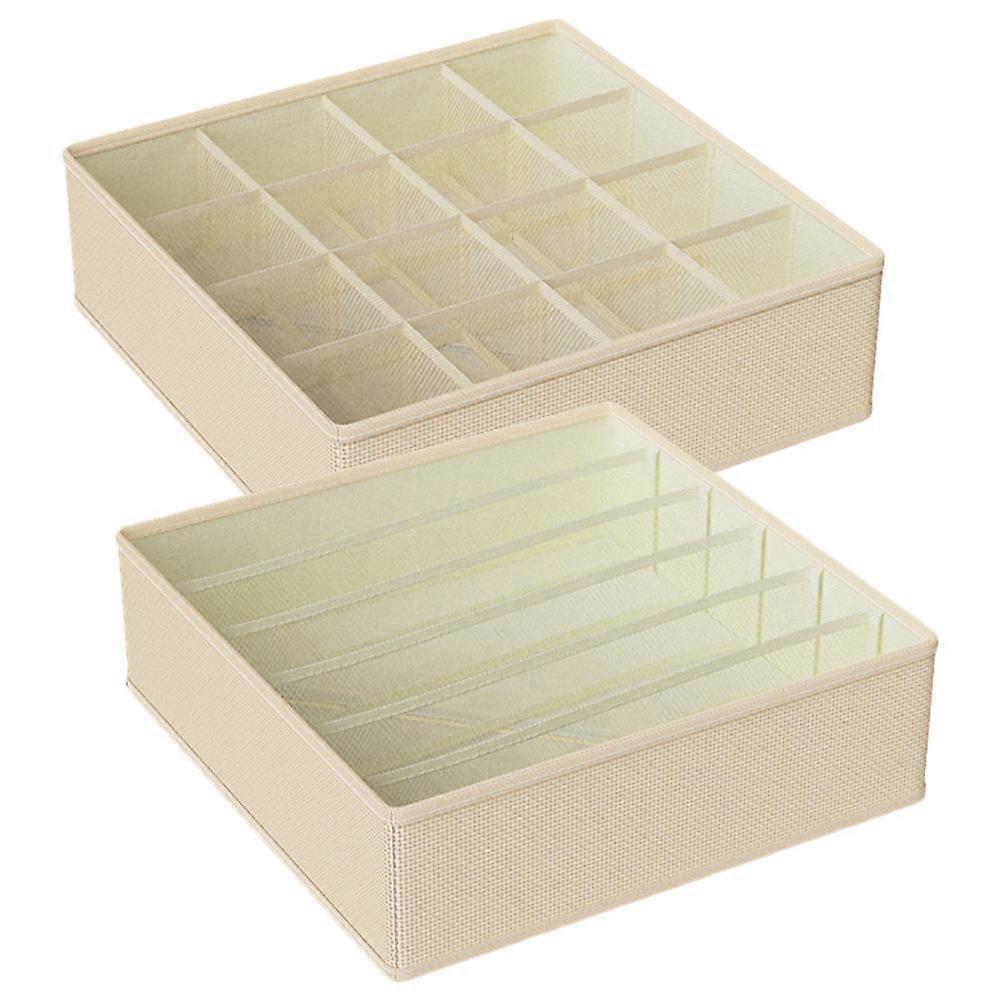 Clothes Organizing Box Drawer Organisers Underpants Organizer Rectangular Women Men 32x32x10cm 1Set