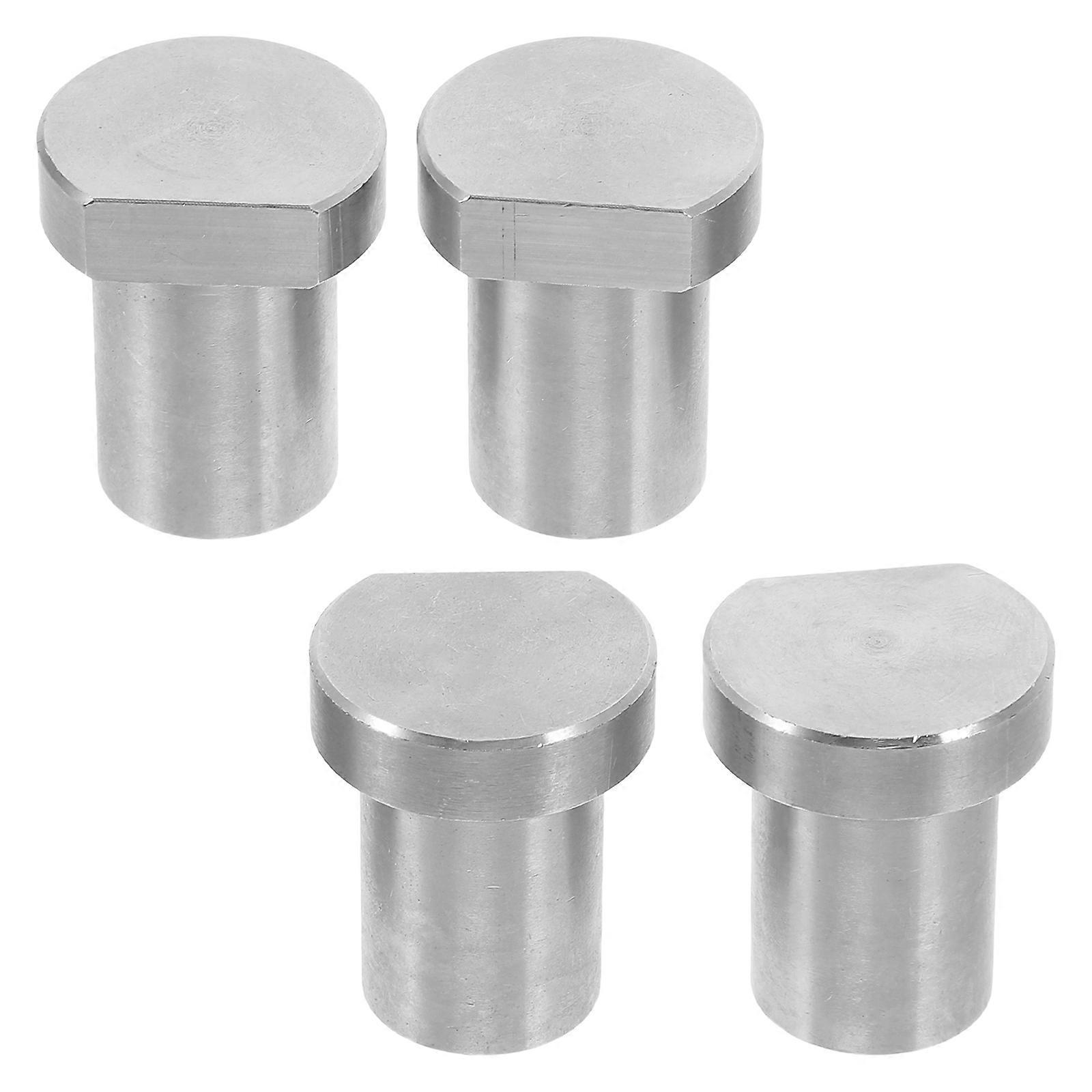 Workbench Accessories Nonslip Workbench Dog Planing Stopping Cylindrical Stainless Steel 4Pcs