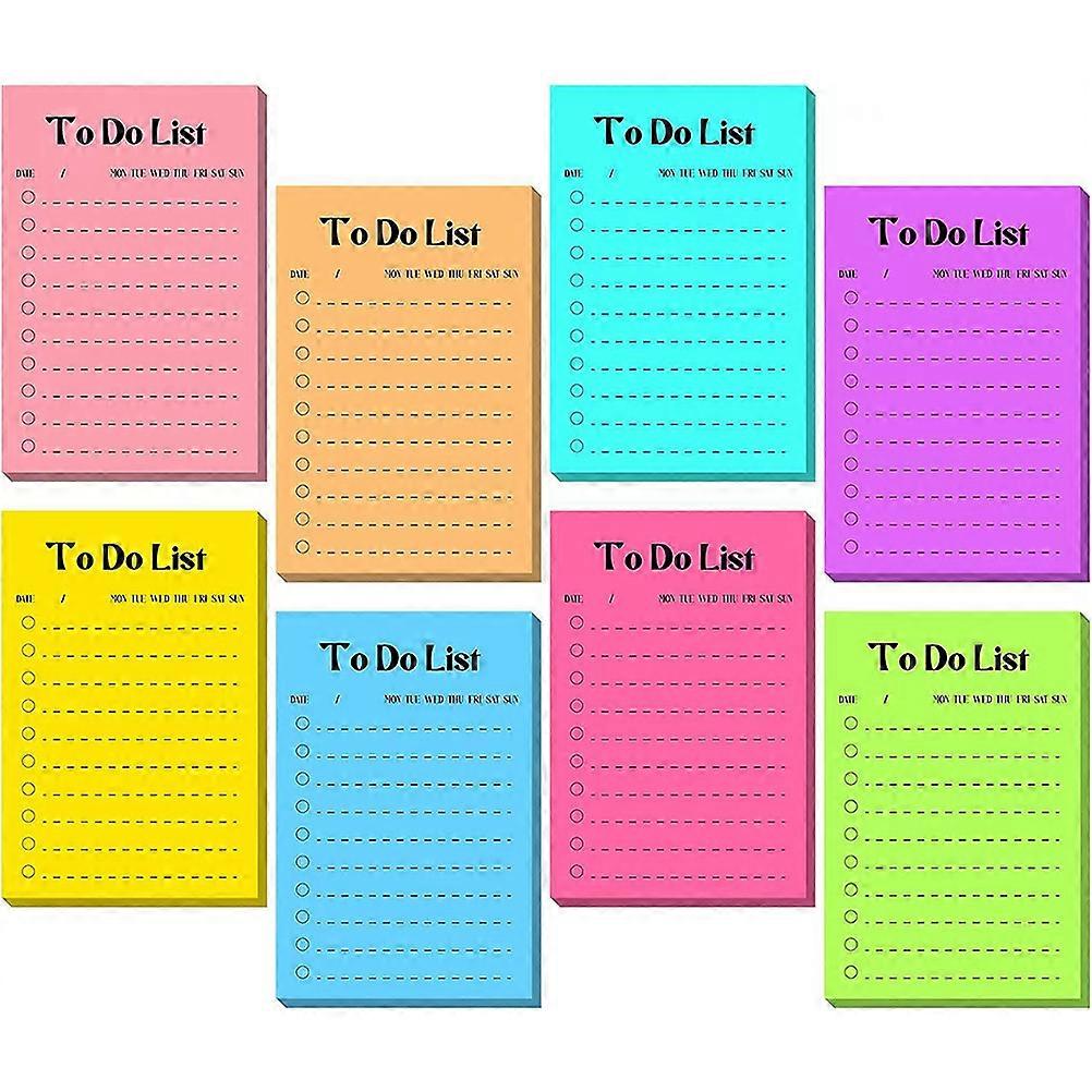 Household Memo Stickers Tearable Paper Memo Pads for Professionals 15X10CM To-Do List 8 Books