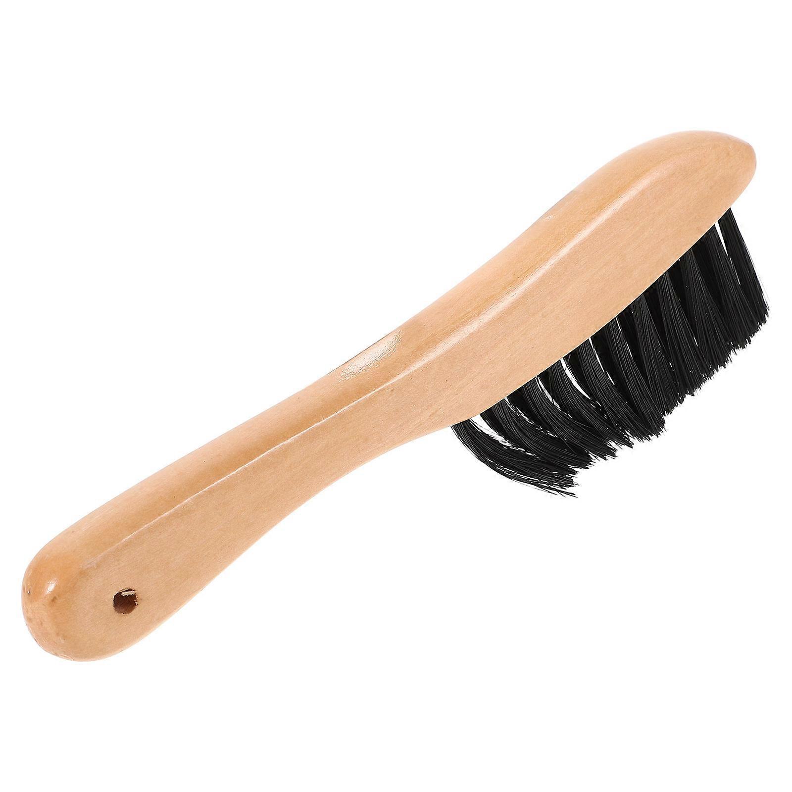 Brosse de nettoyage de table de billard Brosse de rail de billard en PVC avec manche en bois massif pour l’élimination des débris Entretien Accessoire essentiel pour les amateurs de billard