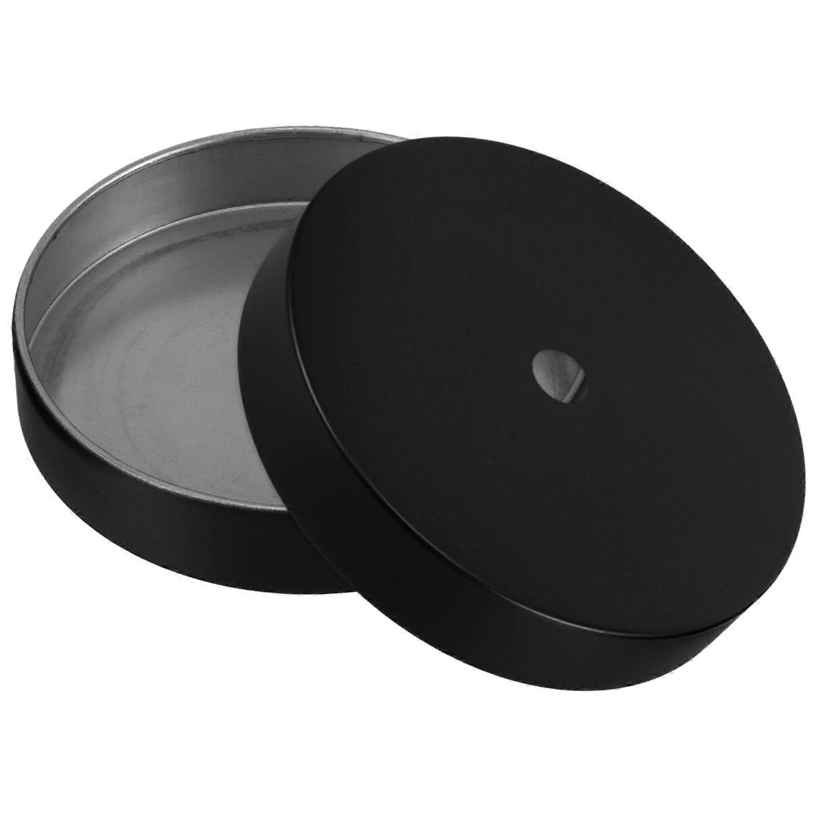 Modern Black Metal Wall Clock Dial Plate Replacement – 2pcs Round DIY Clock Face for Stylish Home Decor in Living Room