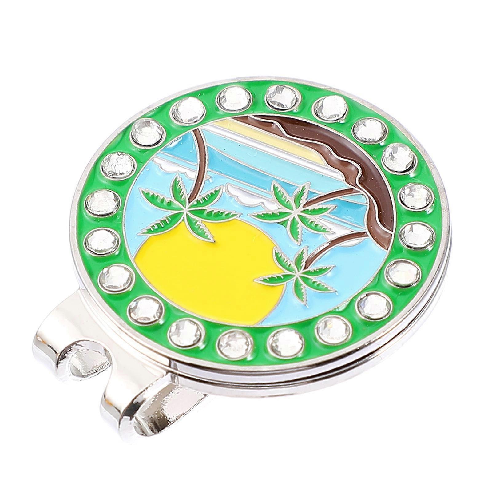 Golf Marker Hat Clip Zinc Alloy Golfing Marker Golf Game 2.5x3cm 1Pcs
