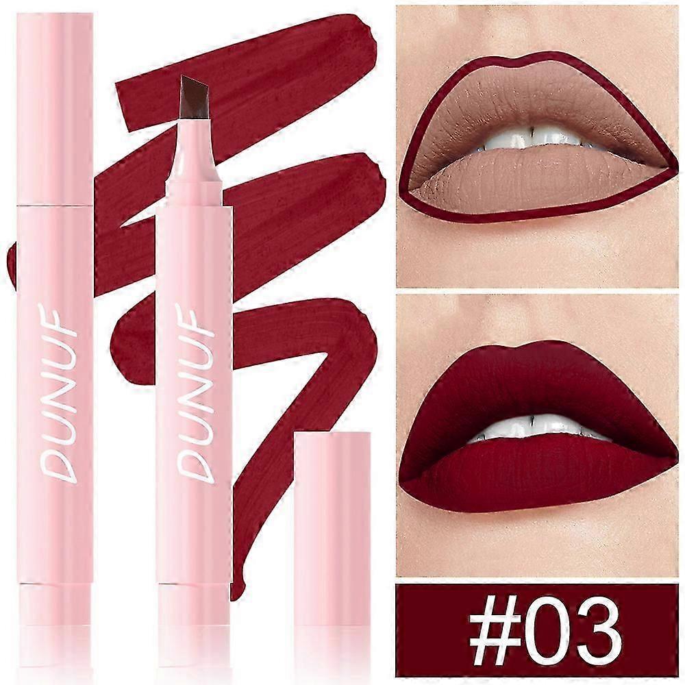 Penna per matite labbra a lunga durata, tinta liquida per matite labbra, formula impermeabile e a prova di sbavature, aspetto colorato opaco, punta di scalpello precisa, lucidalabbra, rossetto, trucco