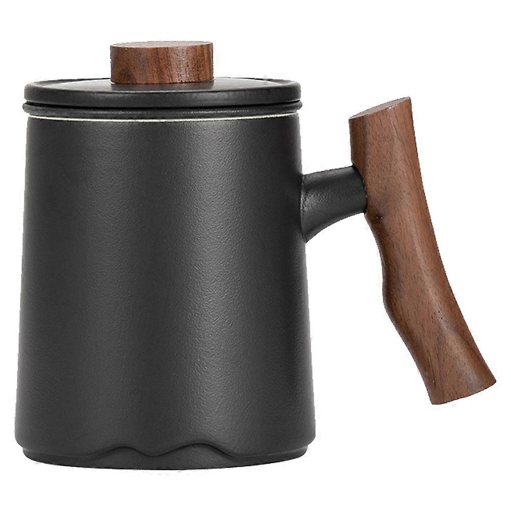 Ceramic Tea Mug with Filter and Handle, Stylish Porcelain Cup for Home or Office, Versatile Infuser Mug for Tea, Coffee, and Soup, Elegant Design for