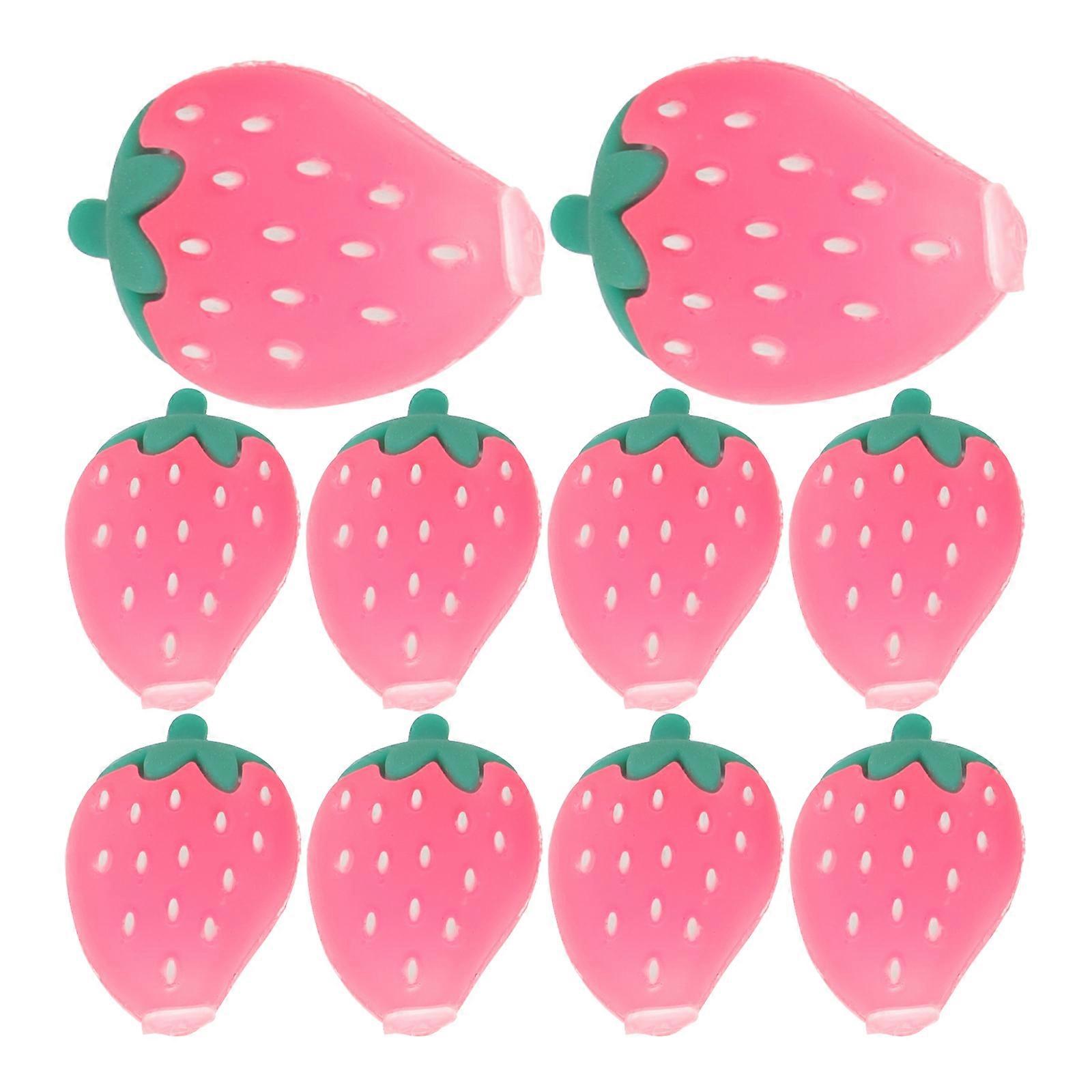 Decorations For Pencils Kawaii Caps Silicone Pencil Extender Simple And Generous For Students 10Pack