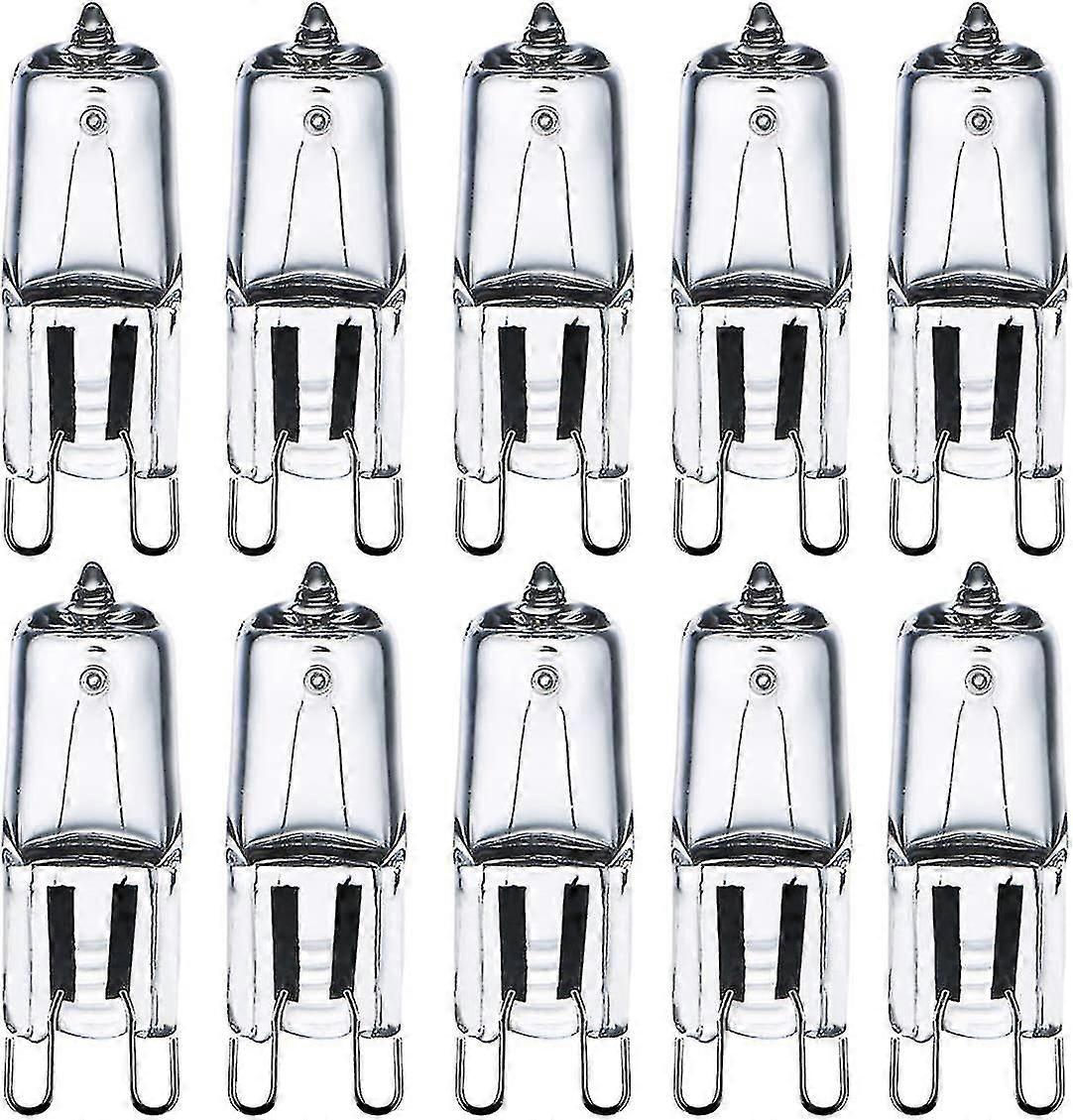 G9 ハロゲン電球 28w (29w) 230v 2800k ウォーム ホワイト調光可能、G9 カプセル電球シャンデリア用、燭台、テーブル ランプ、パック 10-2025-ss