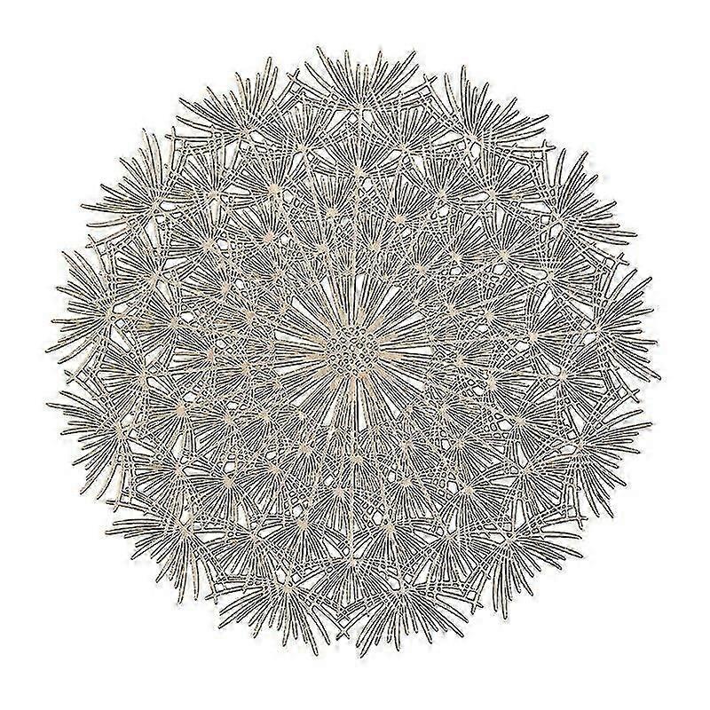 Table Placemat Non-slip Reusable Heat-Resistant Decorative Dandelion Shape Table Protection Mat Home YGWL