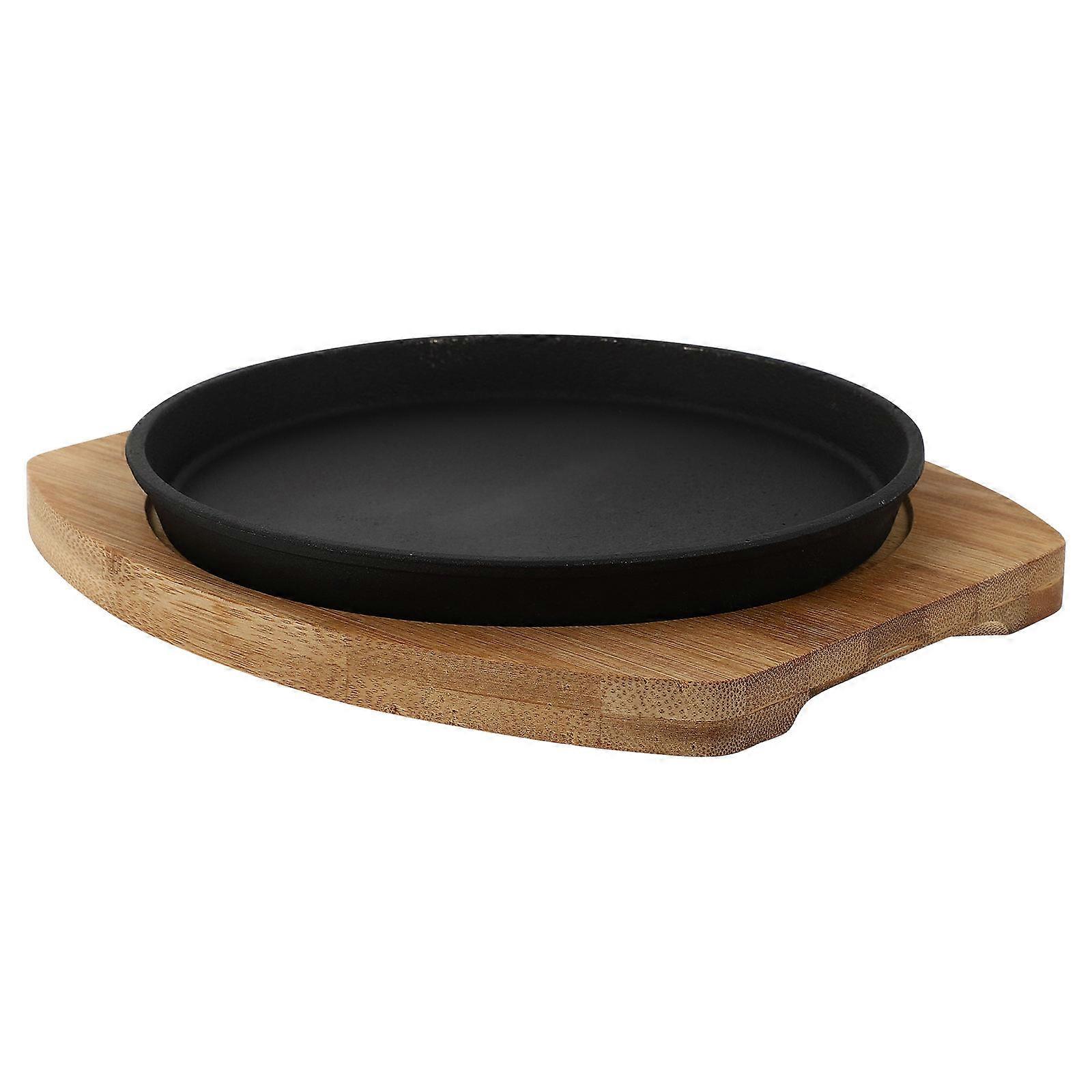 Plates Practical Grilling Tray Home Users 20x20cm Bamboo 1Set