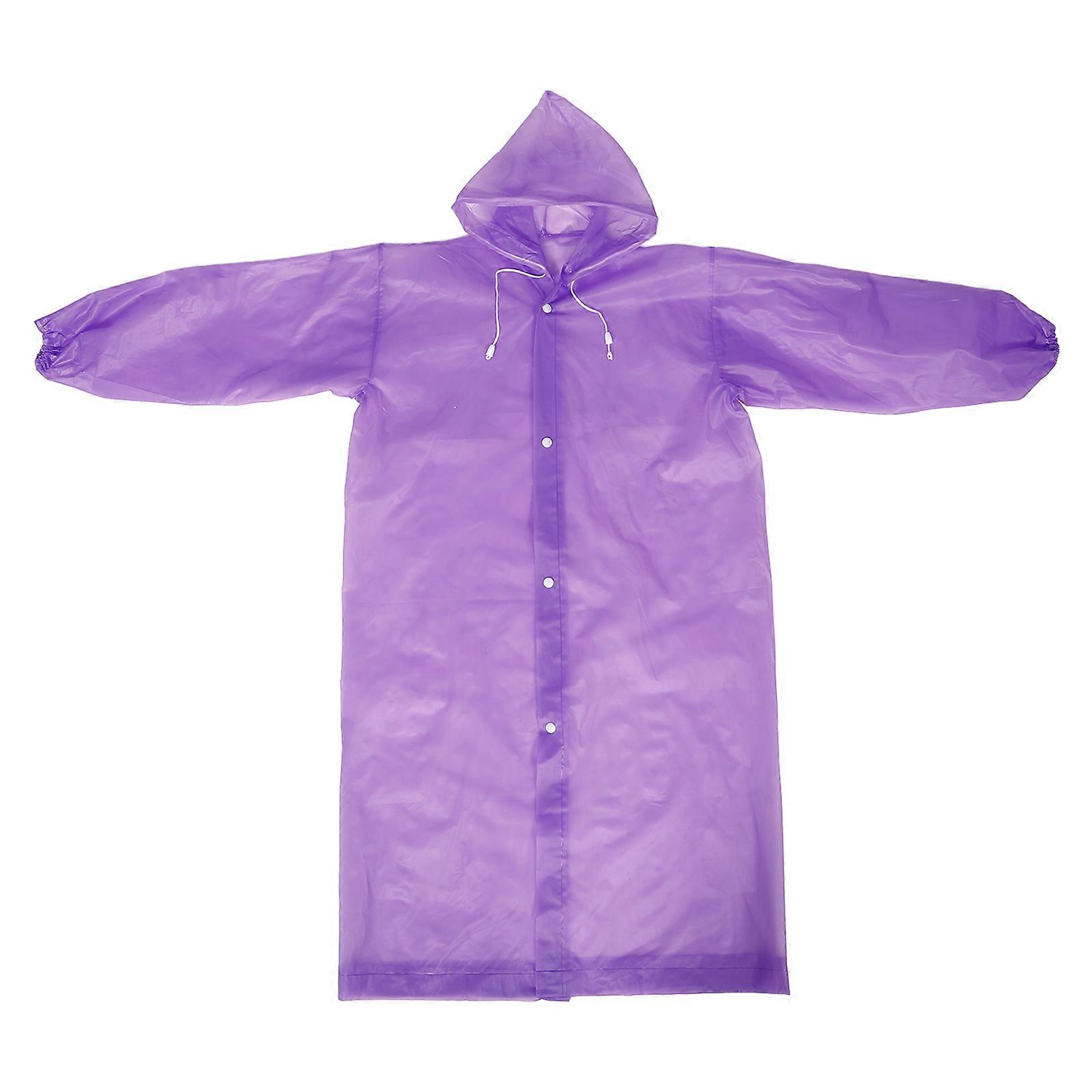 Ponchos For Kids Emergency Protection Rain Coat With Hood Boys And Girls Portable 1Set