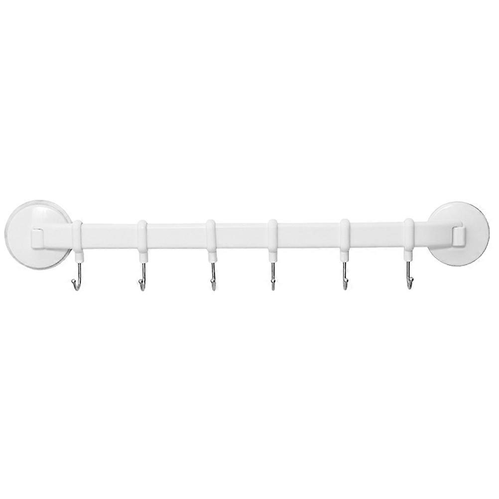 Wall Storage Hook Wall-Mounted Storage Rack -Saving 45X6X5CM Suction Cup Hanging 6Set