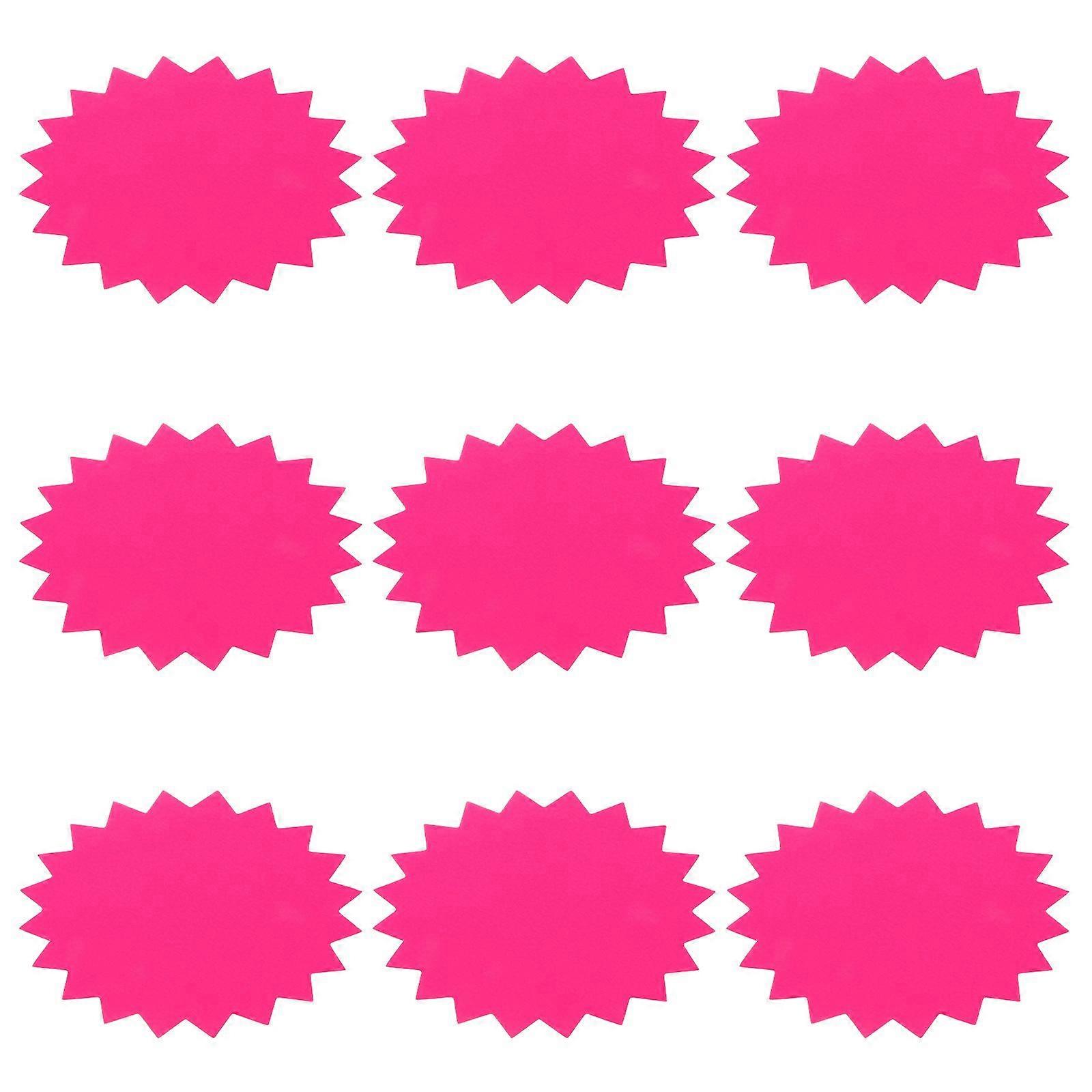 100 Sheets Fluorescent Explosion Stickers Price Tags Advertising Paper Price Tags