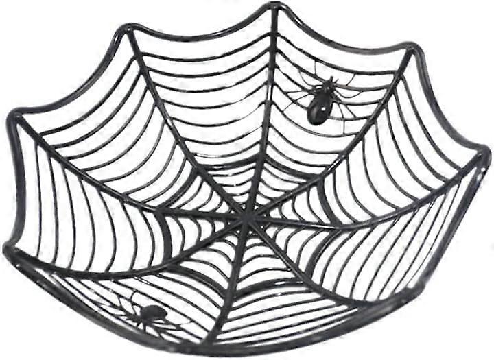 Halloween Candy Box Creative Spider Web Plastic Candy Basket