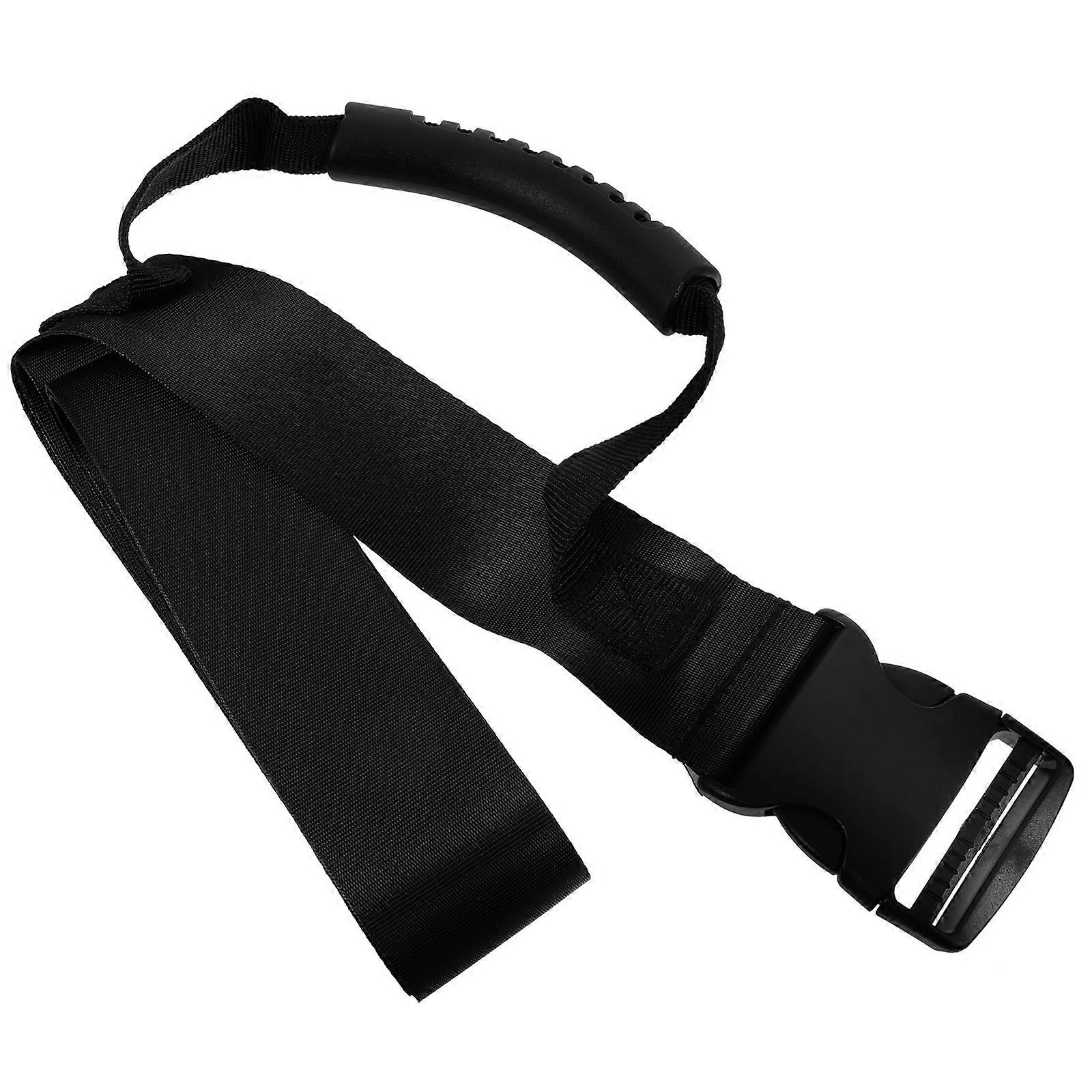 Object Moving Strap Handle Moving Belt For Luggage Transportation Black 194.00X6.00X1.50CM Carrying 1Pack