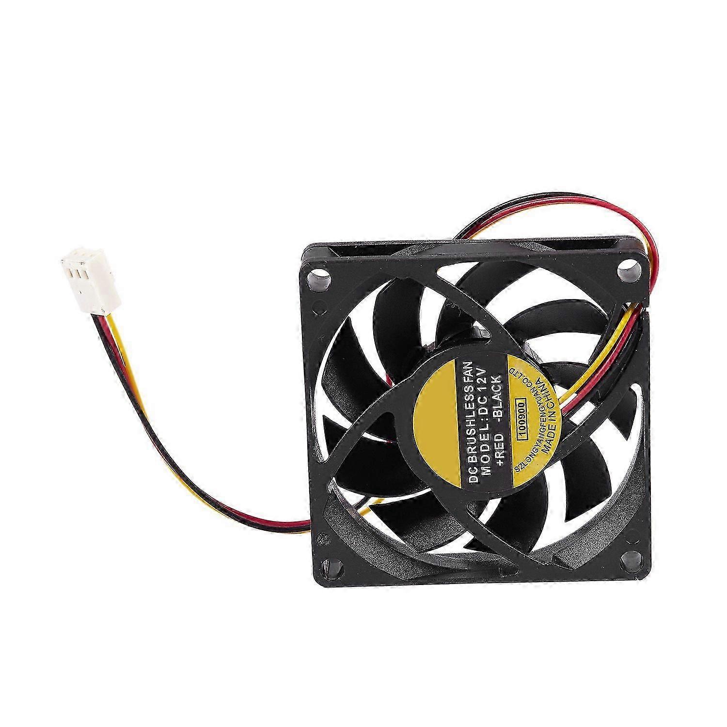 70x70mm 12V 3-Pin PC Computer Case CPU DC Brushless Cooler Cooling Fan