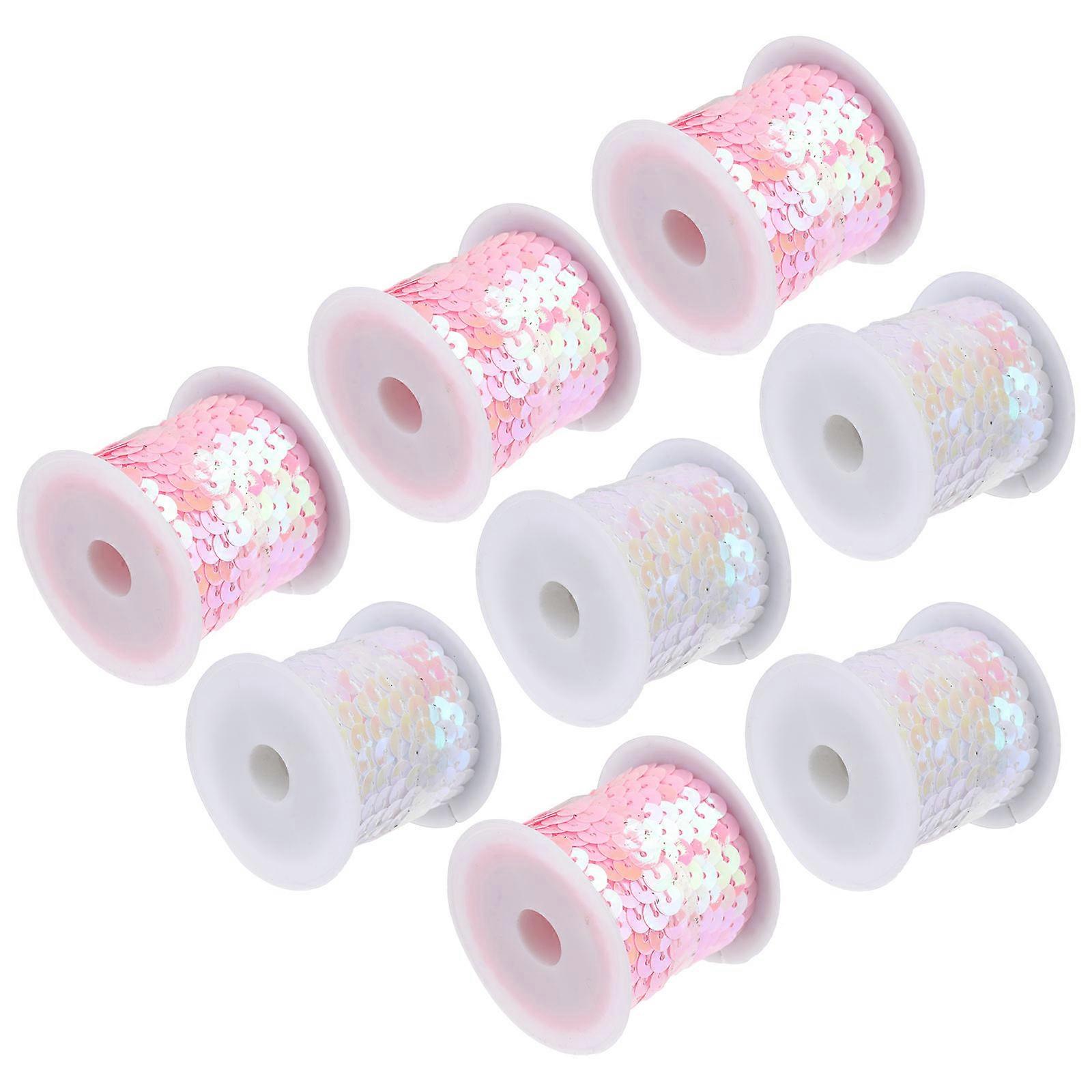 10 Rolls Clothing DIY Sequins Decor Elegant Clothes Making Accessories
