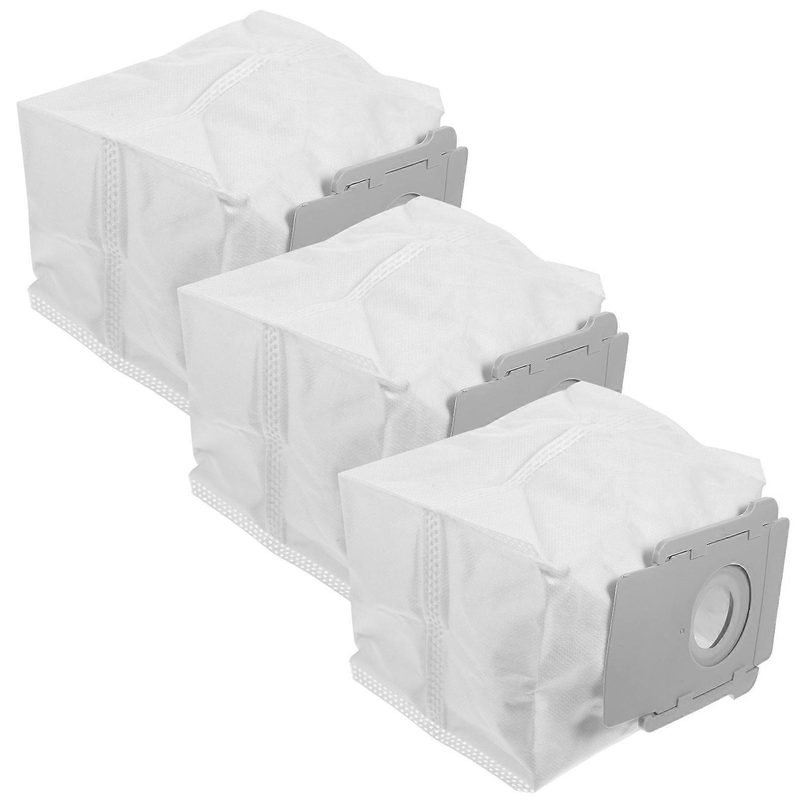 Replace Vacuum Cleaner Bag Dust Collection Easy Installation 3Pcs For House Cleaning White Polyester Fiber