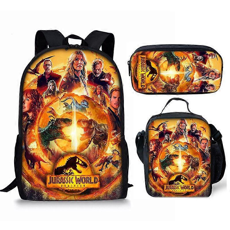 Student Backpack Three-piece Anime Cartoon Backpack