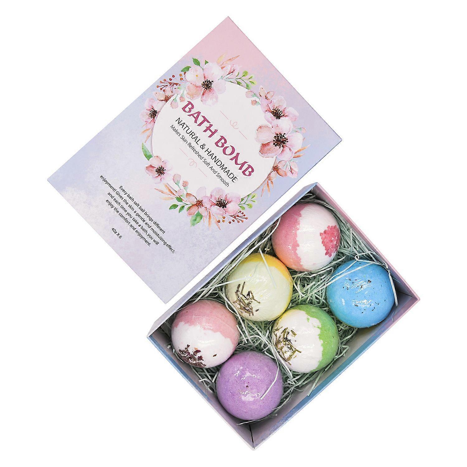 Bath Salt Balls - Moisturizing Bubble Bath Balls 110g x 6 pcs