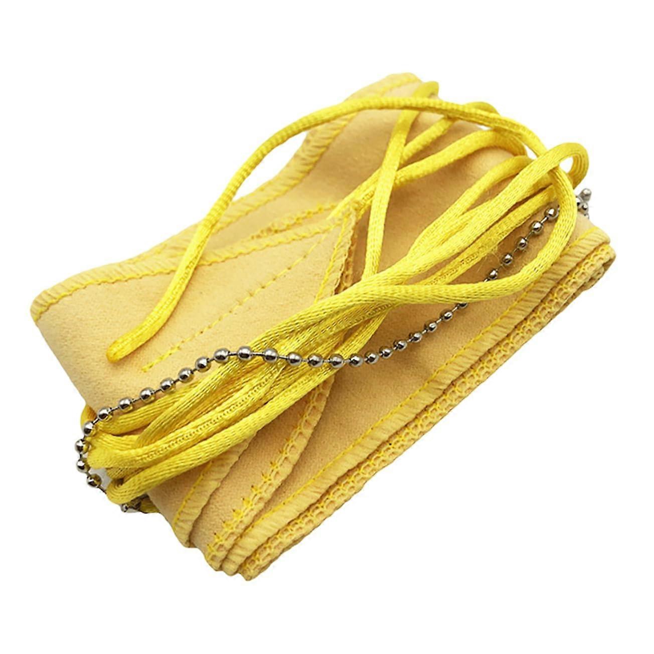 Portable Cleaning Cloth for Clarinet Saxophone Flute Durable Inner Cleaning Towel with Cord for Musicians