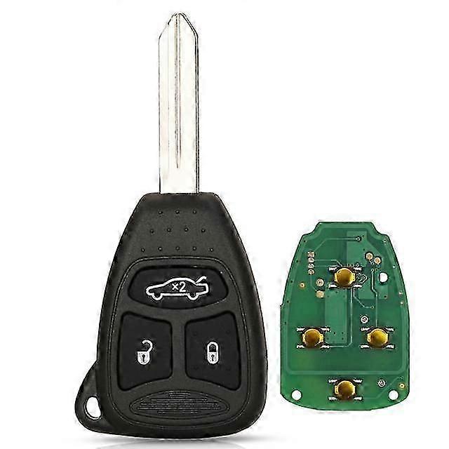 Telecomando Chiave Auto 3 Pulsanti 433MHz KOBDT04A - Compatibile Con Jeep Grand Cherokee, Commander, Chrysler 300 (2005-2008) - Con Chip E PCB