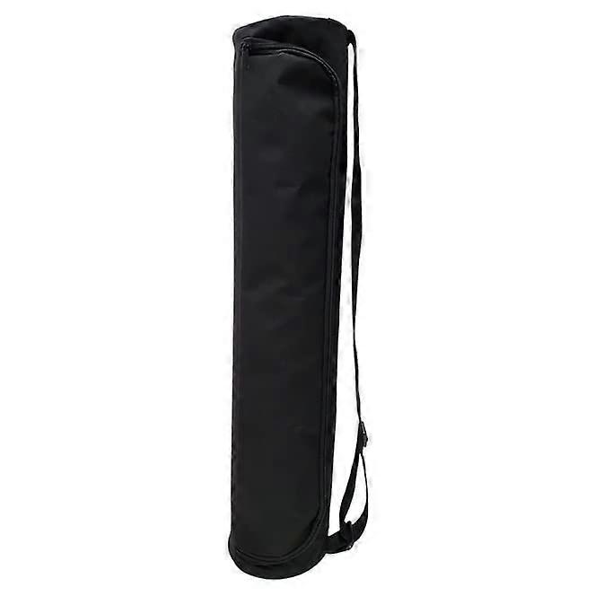 Portable Yoga Mat Bag - Waterproof Black Backpack Shoulder Bag for Fitness, Exercise, and Gym Gear Storage