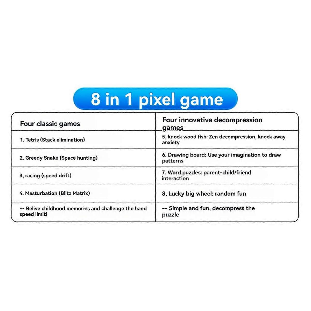 DIY Pixel Game Kit+Voice Mini Pixel Game Console Electronics DIY Kit Soldering Project Practice Solder Learning Set B