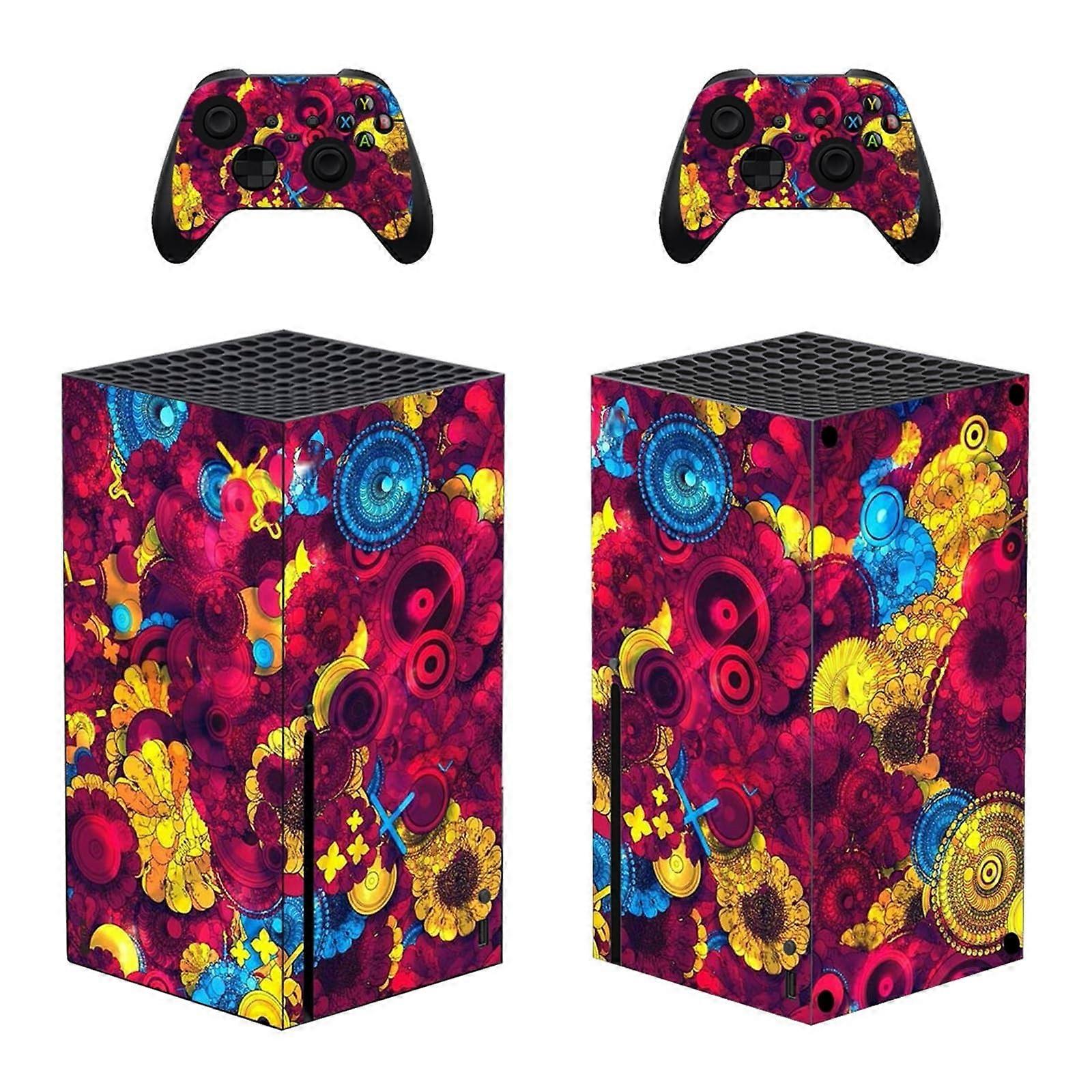 Autocollant en vinyle pour Xbox Series X Console Cases Autocollant avec deux autocollants de manette sans fil 77617 Décalcomanie