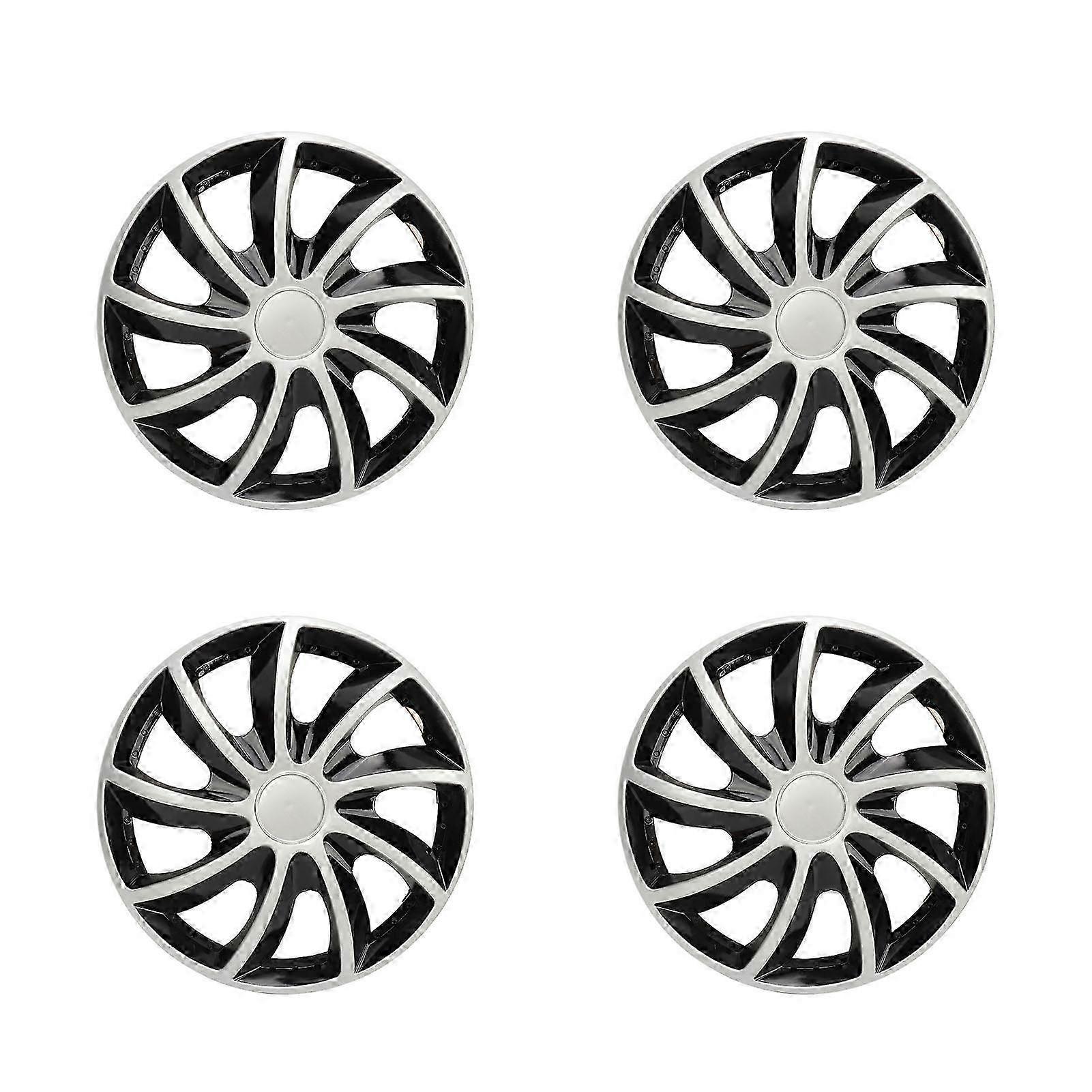 4 יחידות 13 אינץ' כובעי רכזת גלגלים עמידים מסוגננים כיסוי חישוק גלגלים אוניברסלי לרכבים
