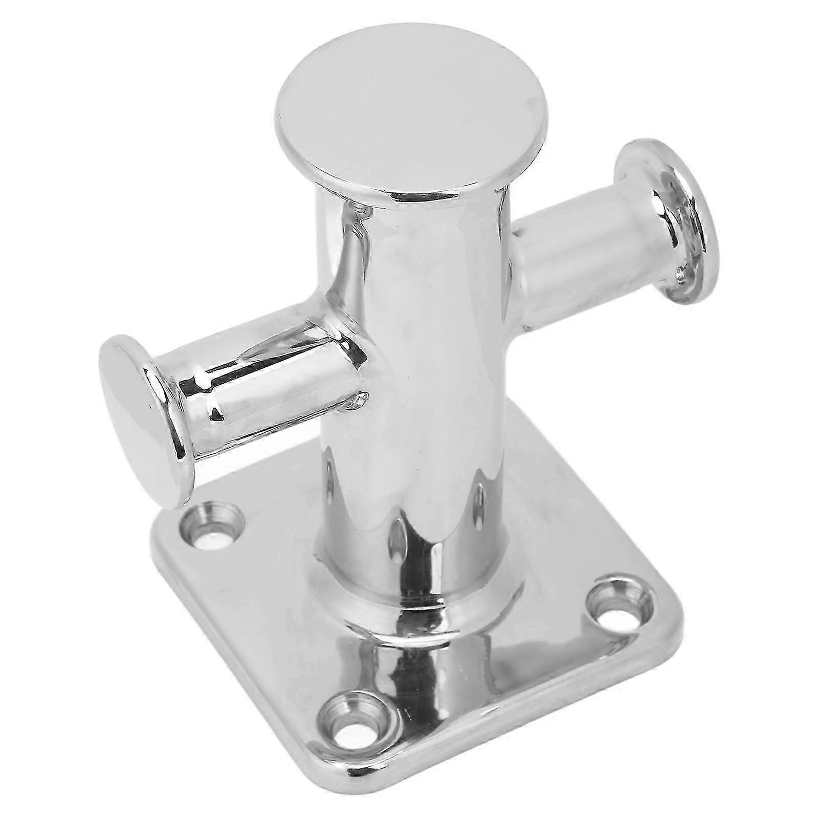 Single Cross Head Bollard Stainless Steel Mooring Cleat Replacement for Yachts and Fishing Boats