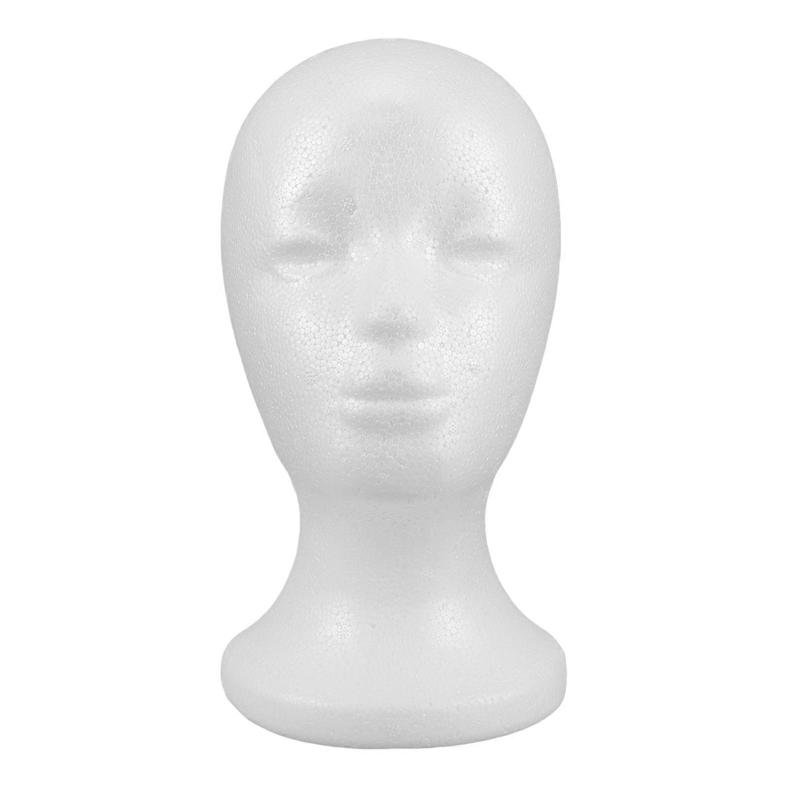 Realistic Female Wig Mannequin Head Stand for Hats, Scarves, and Accessories Display – Natural Features, DIY Hairstyle Compatible, Versatile