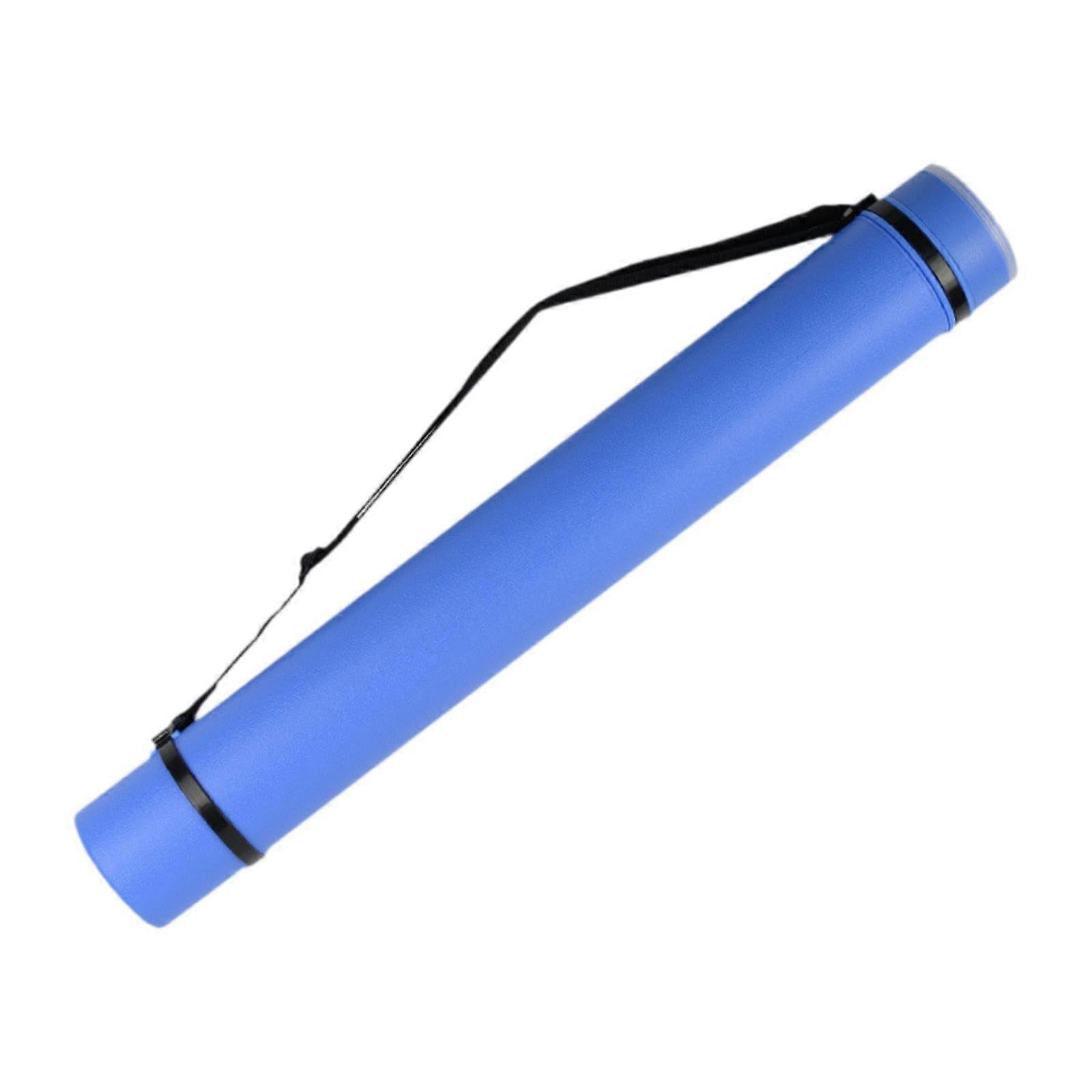 Expandable Poster Tubes Artwork Carry Bag Handy Roll Holder Blue