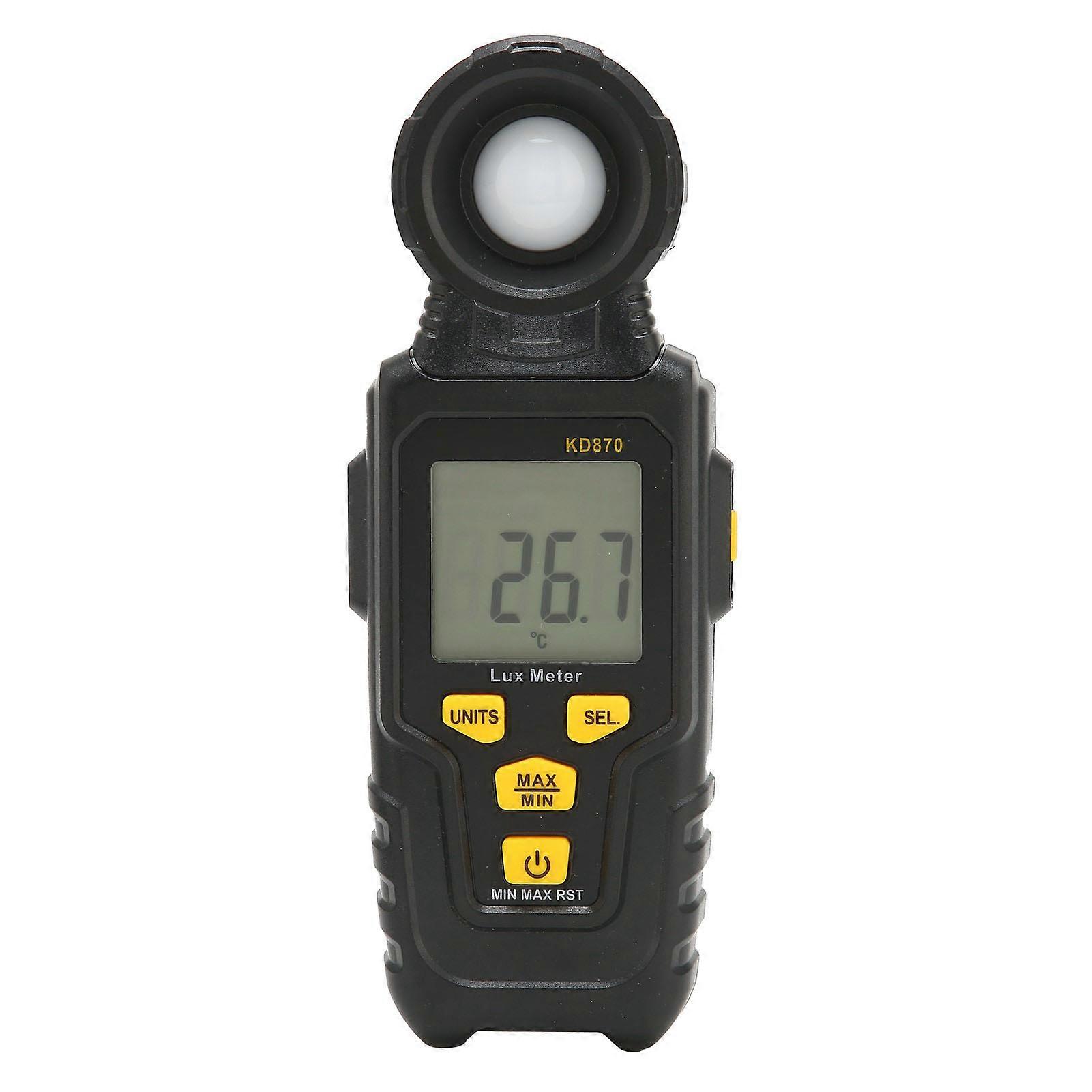 Multifunktionales Illuminometer LCD Digitales Handheld-Beleuchtungsstärkemessgerät Automatisches UmweltmessgerätKD870